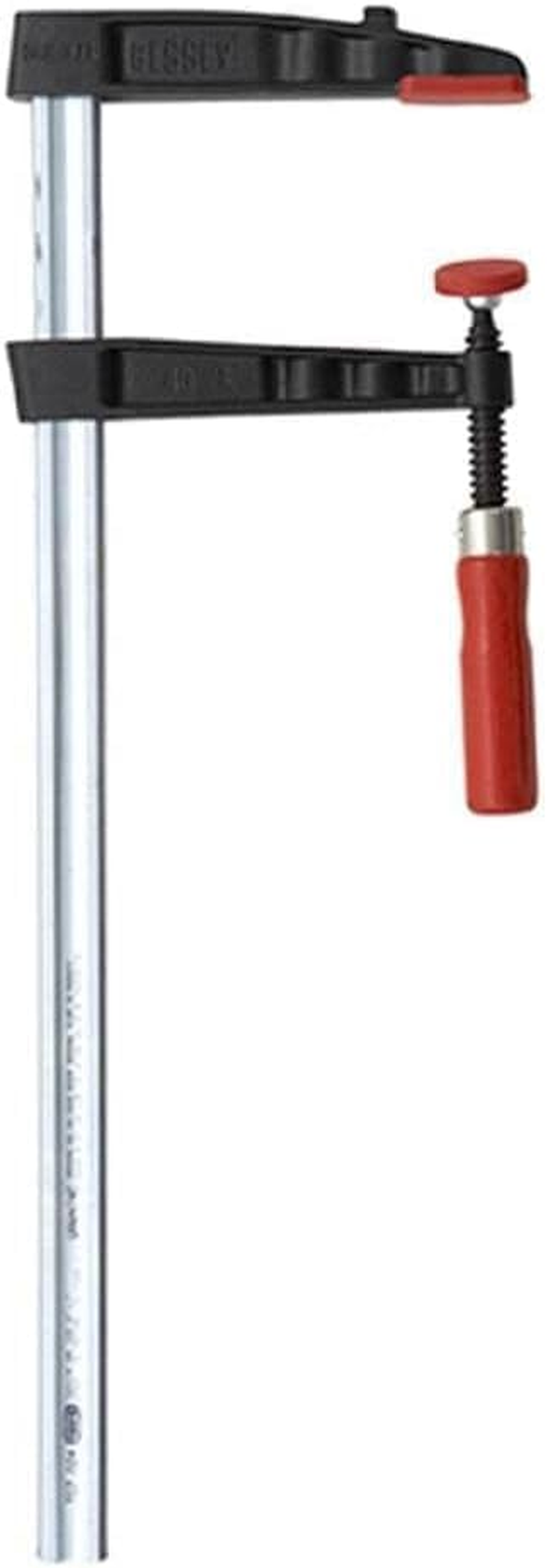 BESSEY TG4.016+2K Clamp, Woodworking, F-Style, 2K Handle, Replaceable Pads, 4 In. X 16 In., 880 Lb image number 2