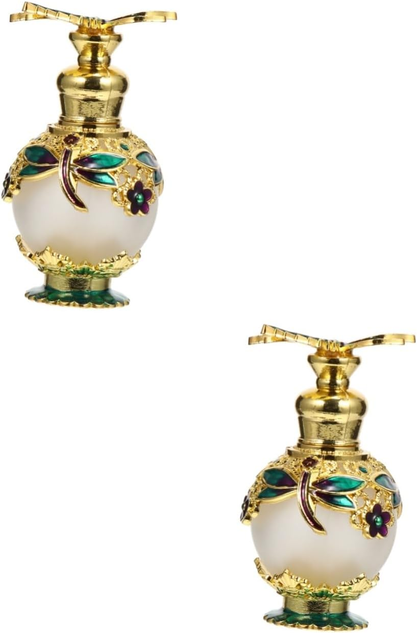 Mobestech 2Pcs Glass Aroma Bottle Refillable Essential Oil Bottle for Diffuser Fragrance Release Perfume Essential Oil Use in Home Fragrance