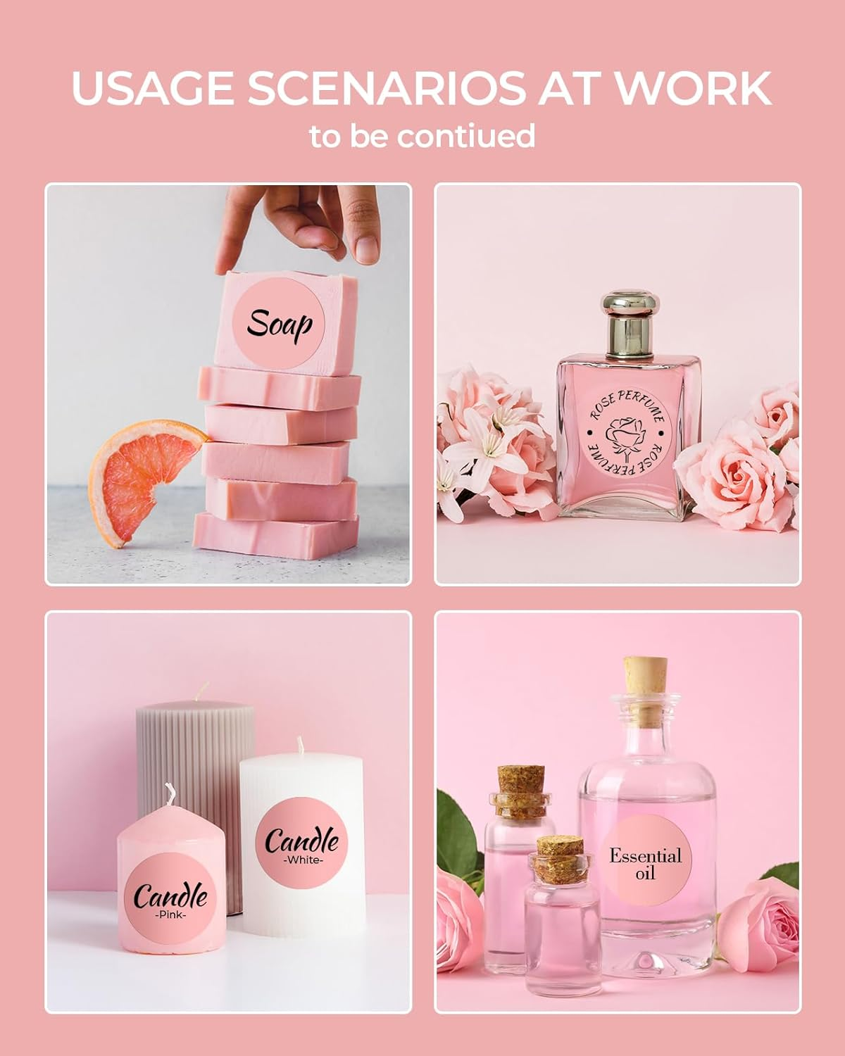 MUNBYN 2 Inch Pink Circle Thermal Stickers, Self-Adhesive round Direct Thermal Labels, Multi-Purpose Roll Stickers for DIY Logo Design, QR Code, Name Tag, Inventory - Pink 750 Labels/1 Roll image number 6