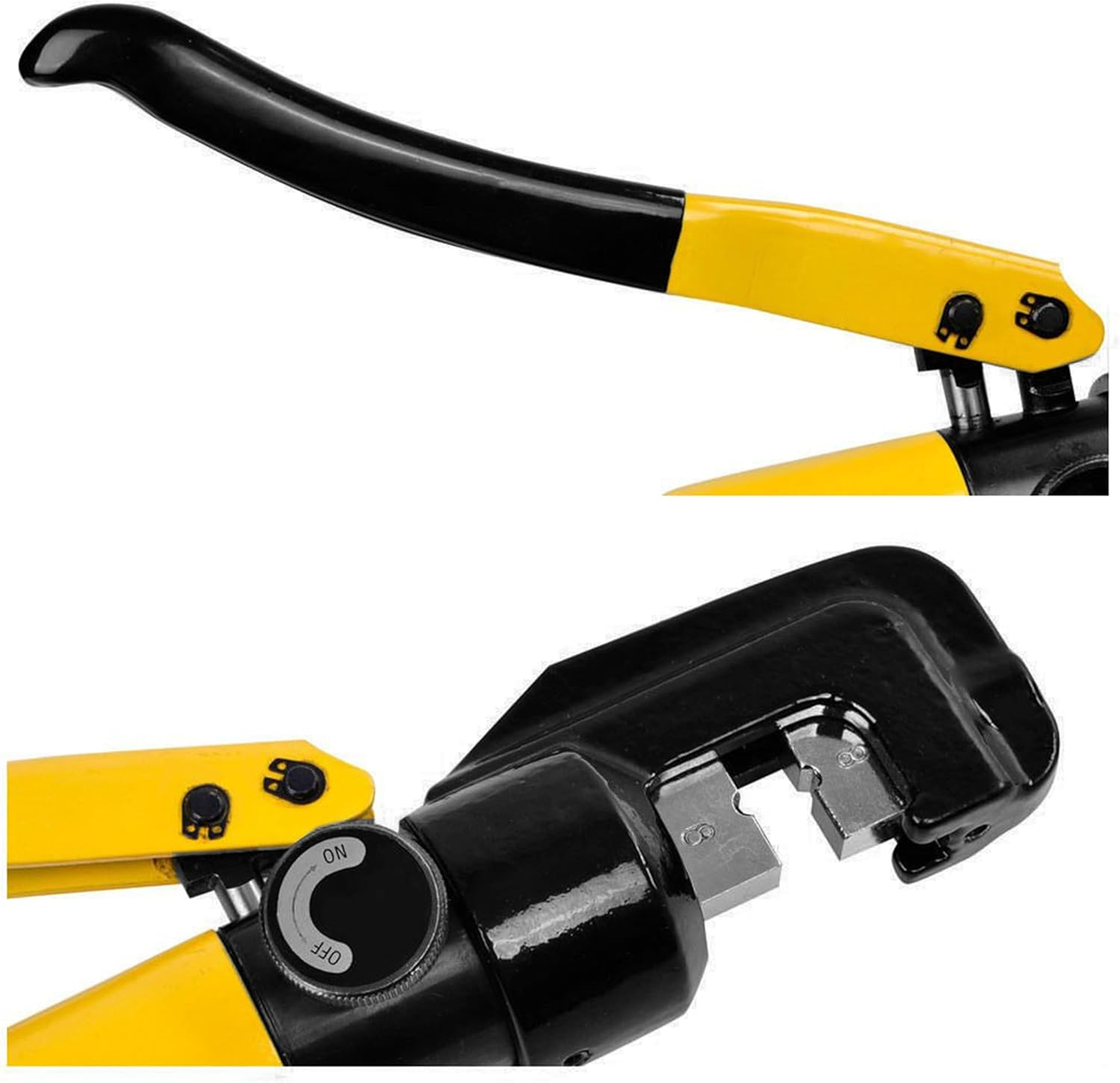 6Mt Hydraulic Crimper Terminal Wire Cable Lugs Crimping Tool Kit 9 Dies image number 4