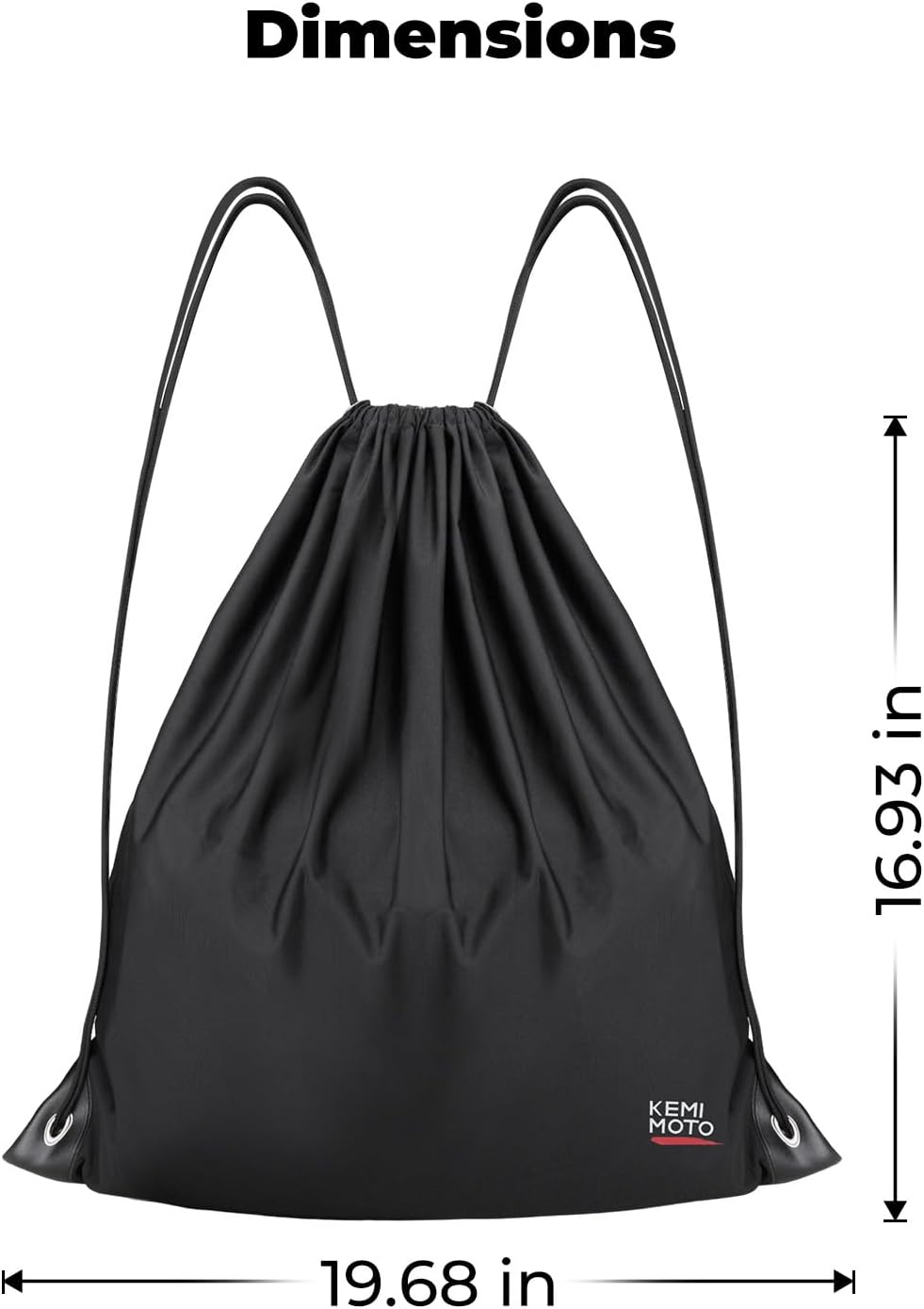 KEMIMOTO Helmet Bag, Large Capacity Light Weight Drawstring Bag for Motorcycle Bicycle Motocross Bike Racing ATV UTV Snowboard Skiing Snowmobile Cycling Riding image number 2