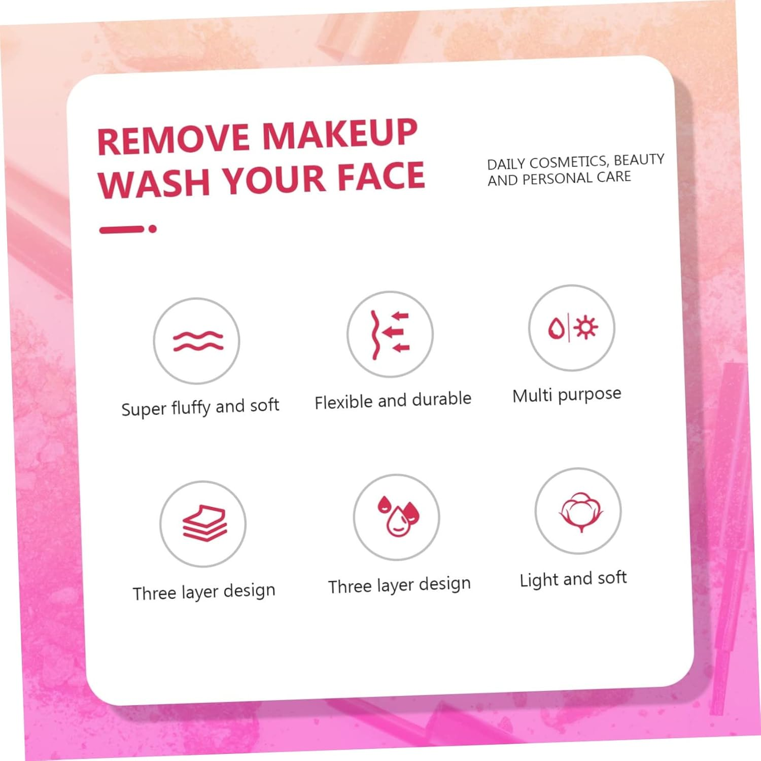 200Pcs Reusable Makeup Remover Pads Soft round Cleansing Cushions for Sensitive Skin for Eye Makeup More White Cotton Pads Opp Bag image number 6