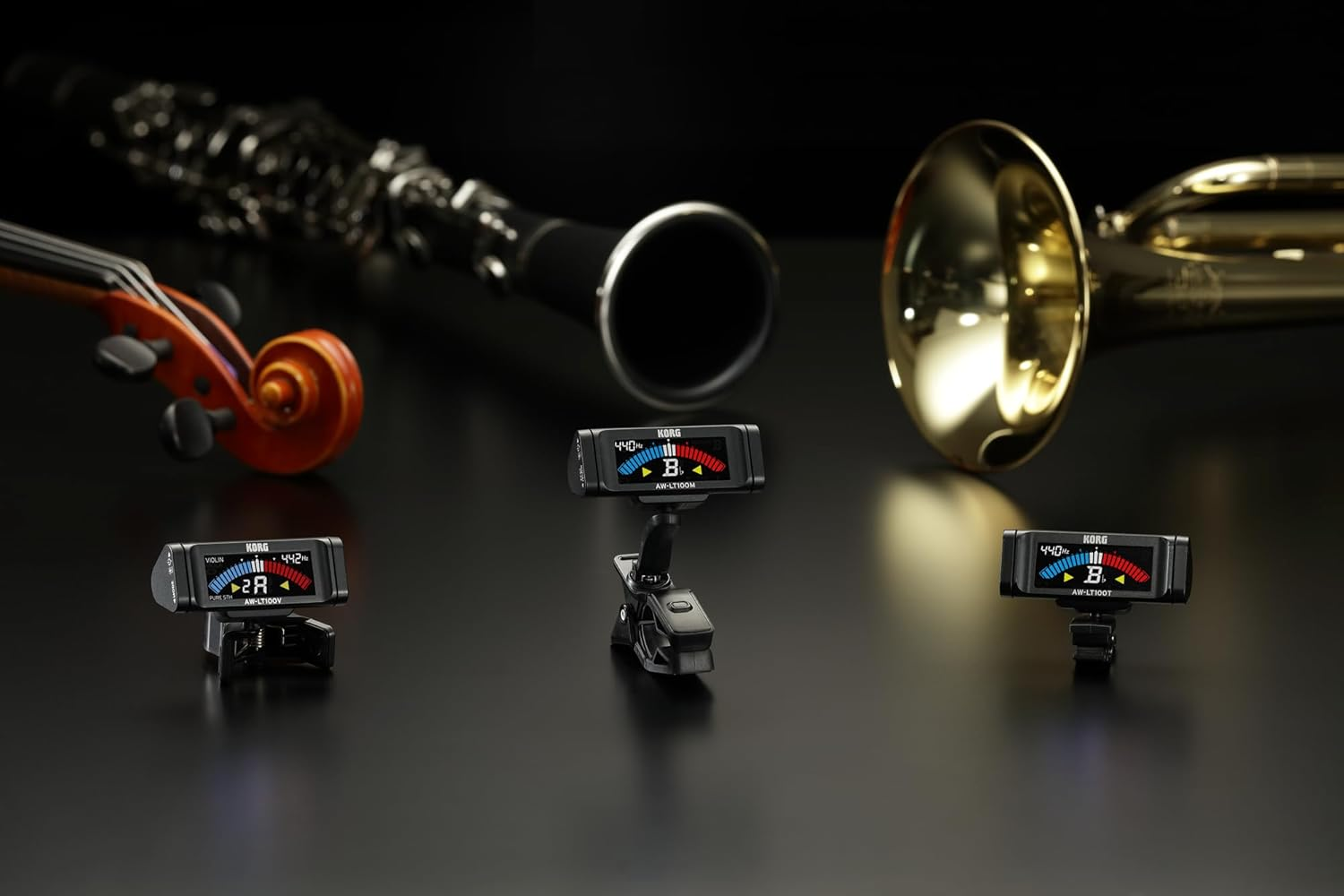 KORG KO-LT100M AW-LT100T Lightweight Trumpet Clip-On Tuner with Bright Colour LCD Screen image number 6