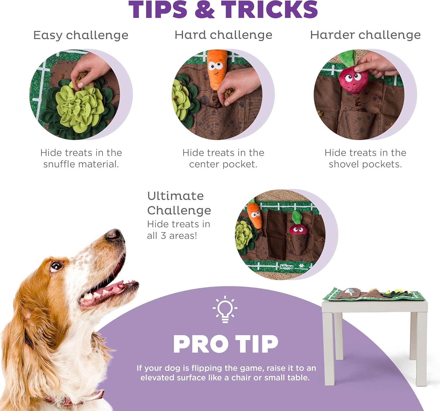 Outward Hound Nina Ottosson Activity Matz Garden Game Plush Dog Puzzle Mat image number 5