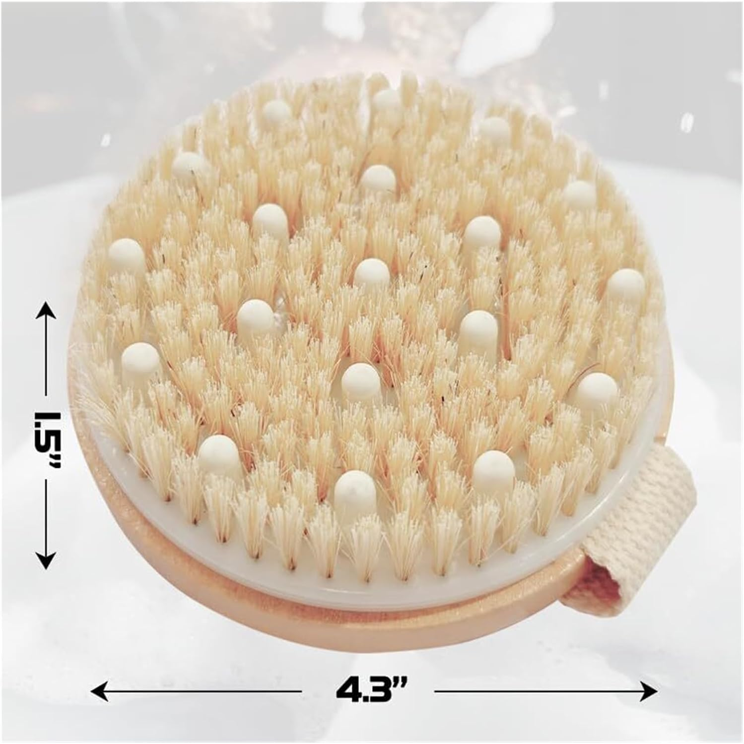 Dry Brushing Body Brush for Exfoliation, Lymphatic Drainage & Cellulite Treatment &ndash; Silicone Scrubber, Back Lotion Applicator, Shower Exfoliator, Pore Massage Tool, Anti-Cellulite, Perfect for Men & Women