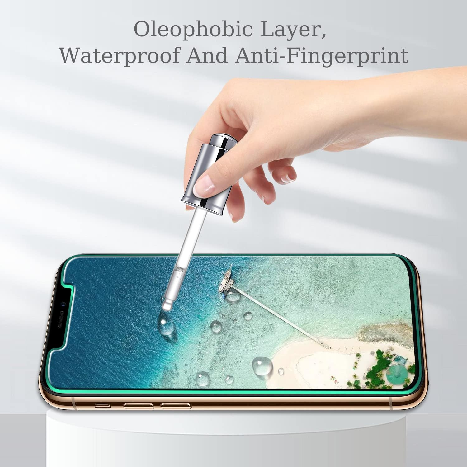 Pokolan [3 Pack] Screen Protector for Iphone 11 Pro, Iphone XS, Iphone X Tempered Glass, 9H Hardness, Case Friendly, Bubble Free, anti Scratch, Easy to Install image number 3