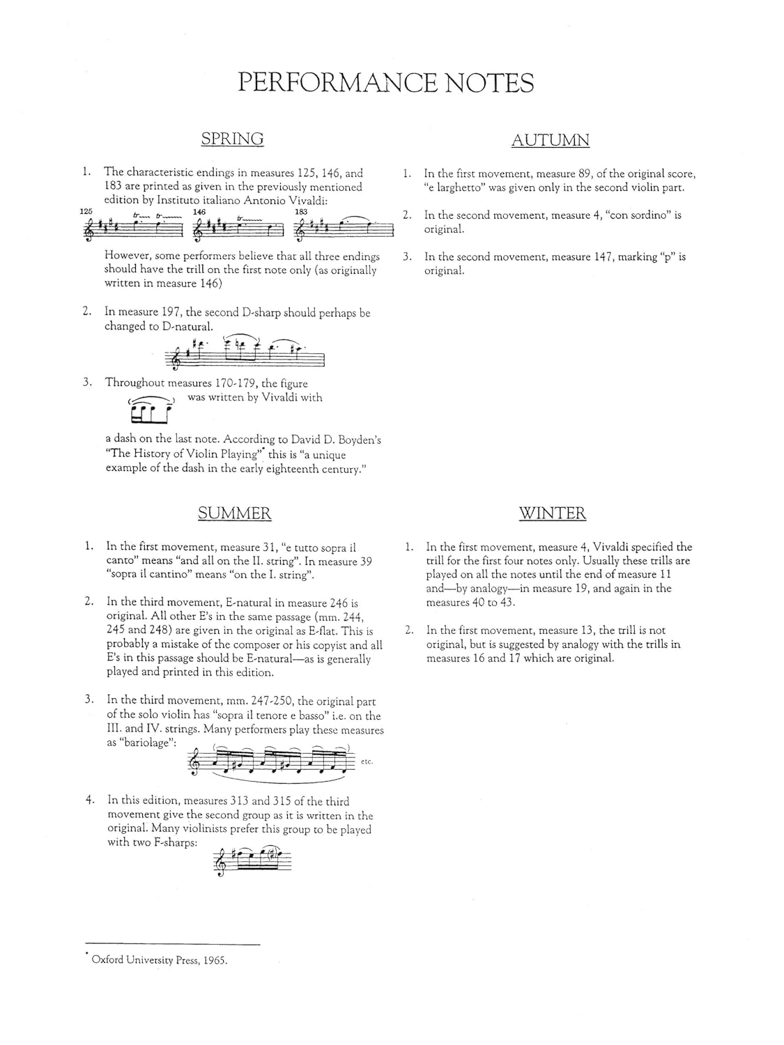 Antonio Vivaldi - the Four Seasons, Complete: Schirmer Library of Classics Volume 2047: Complete Violin