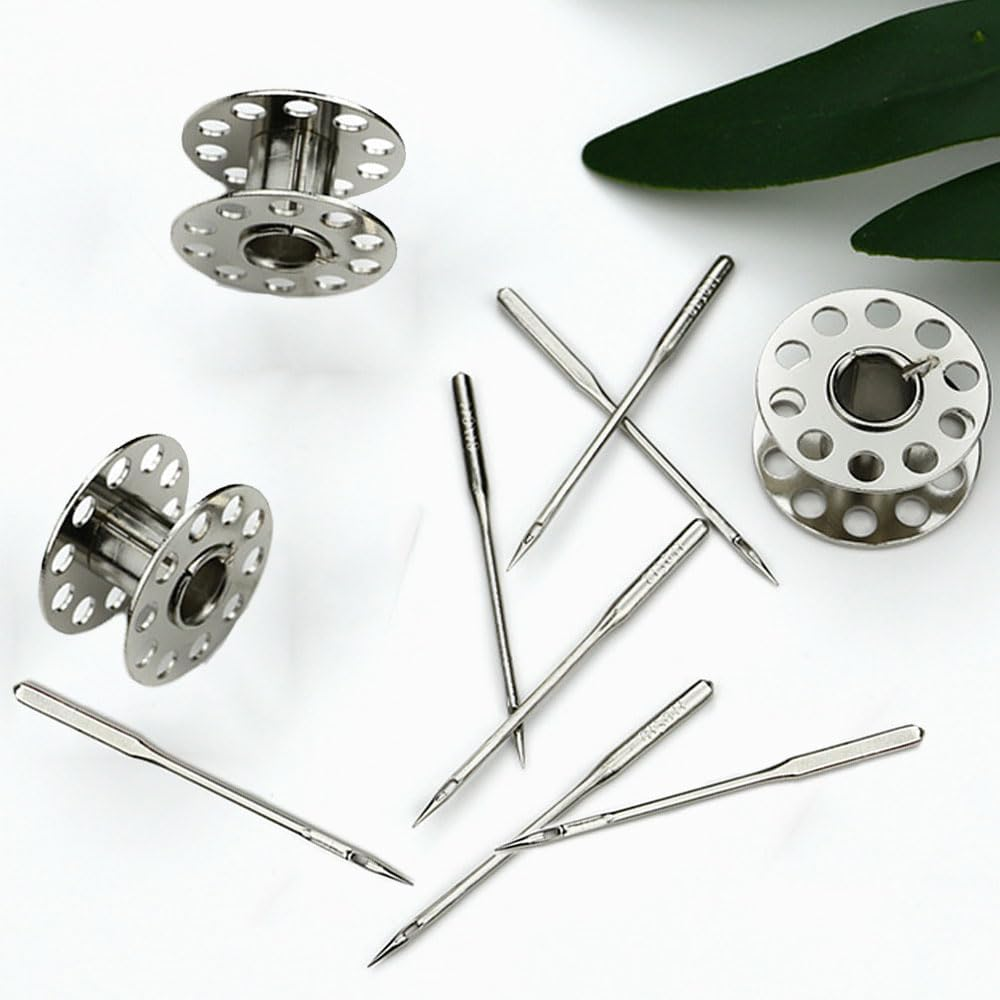 Naisfei 60 Pcs Home Sewing Machine Needles, Sewing Needles, Universal Sewing Machine Needles for Shirting, Thick Cloth, Leather, Canvas, Denim(65/9, 75/11, 90/14, 100/16, 110/18) image number 2