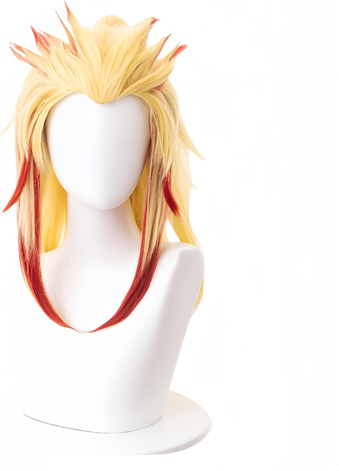 HAMISH Flame Hashira Rengoku Kyojuro Wig Cosplay Wig with Wig Cap Heat Resistant Synthetic Hair for Manga Anime Role Play for Festival, Holiday, Cosplay Party, Comic Exhibition