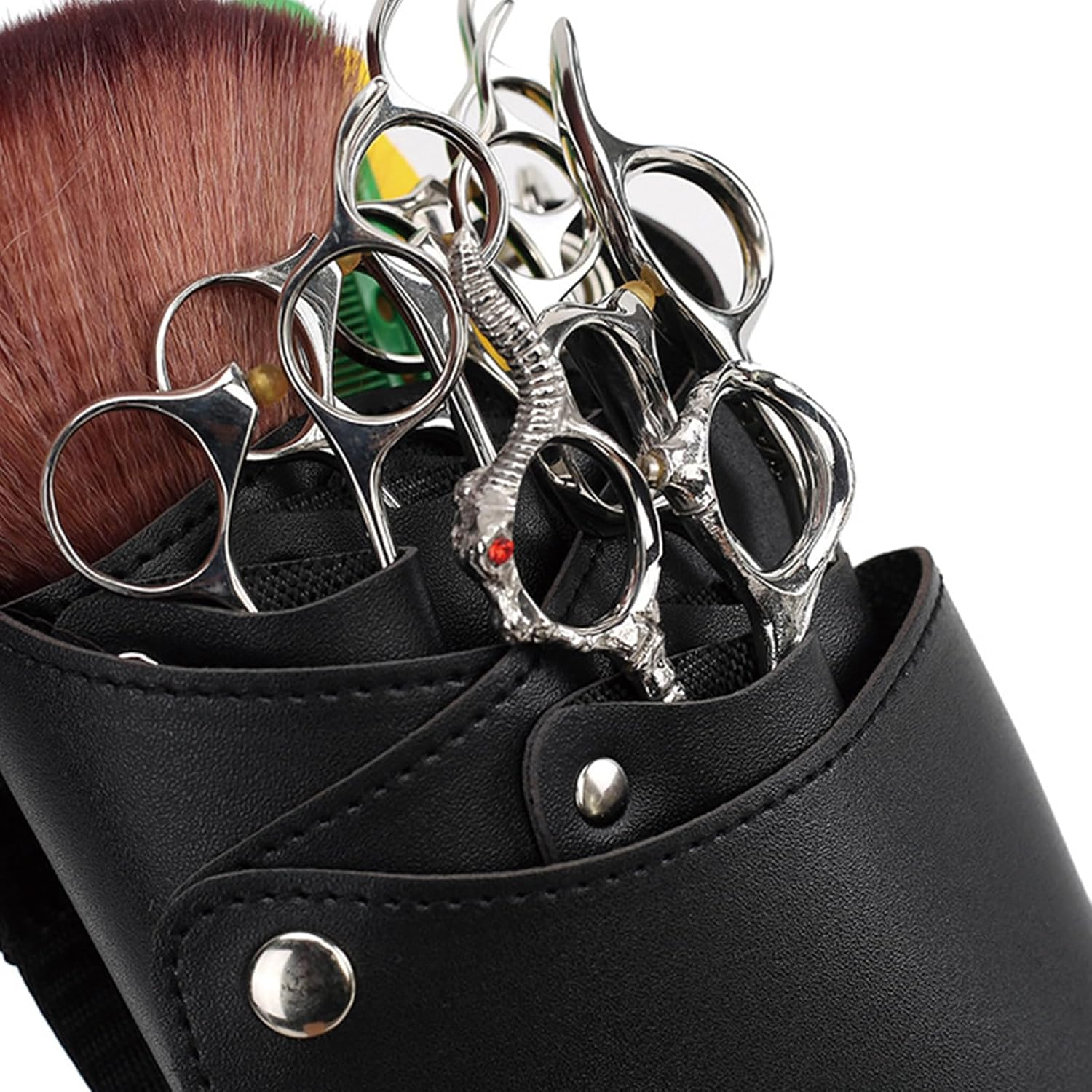 Scissors Salon Barber Hairdressing Scissor Bag Holder Hair Stylist Tool Waist Bag Convenient image number 6