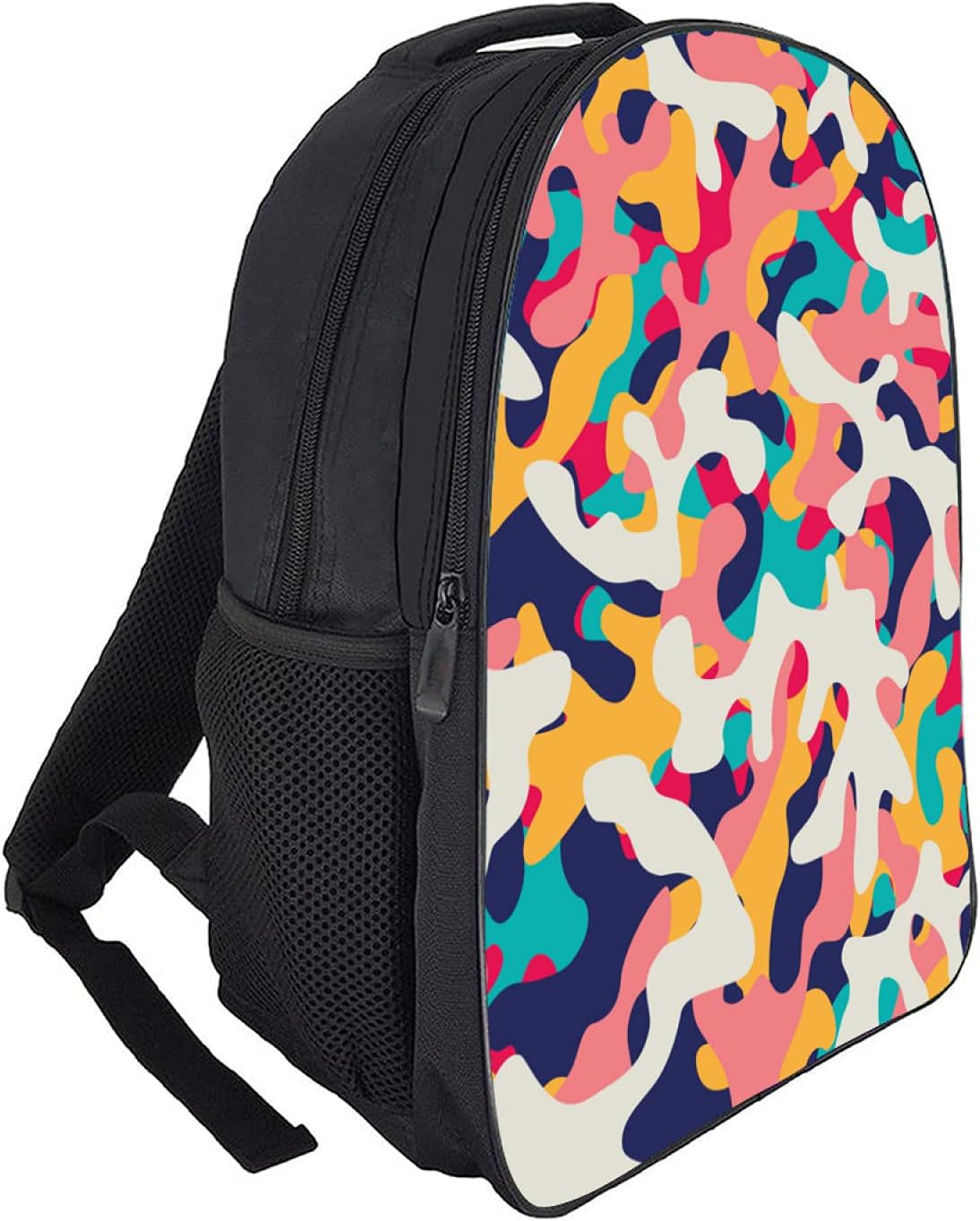 Tropicallife Abstract Art Collage Pattern Backpack for Boys and Girls Water Resistant Preschool Backpack Lightweight Bookbags Camping Travel School Shoulder Bag, Multi image number 1