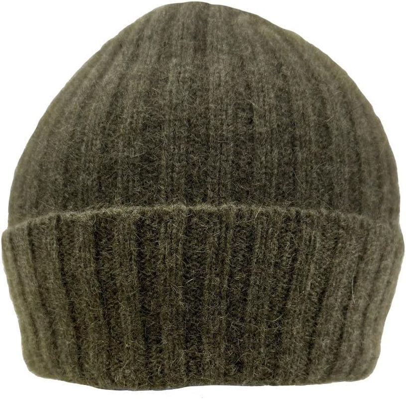 Native World Possum Merino Wool Women'S Rib Beanie Hat - Warm Soft Winter Beanie for Ladies