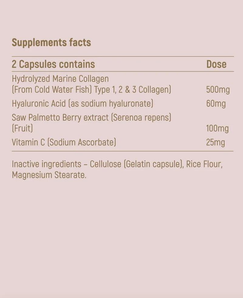 Pure Marine Collagen Supplement -Hydrolyzed Marine Collagen with Hyaluronic Acid and Vitamin C - Gmo-Free, Supports Skin, Hair, Nails, and Joint Health - 30-Day image number 3