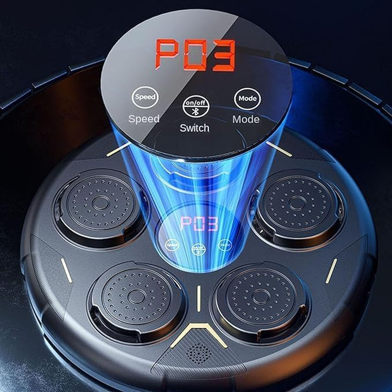 Music Boxing Machine with Glove, Bluetooth Smart Training Equipment, Wall Mounted Focus Agility Digital Target Punching Pads Suitable for Kids image number 5