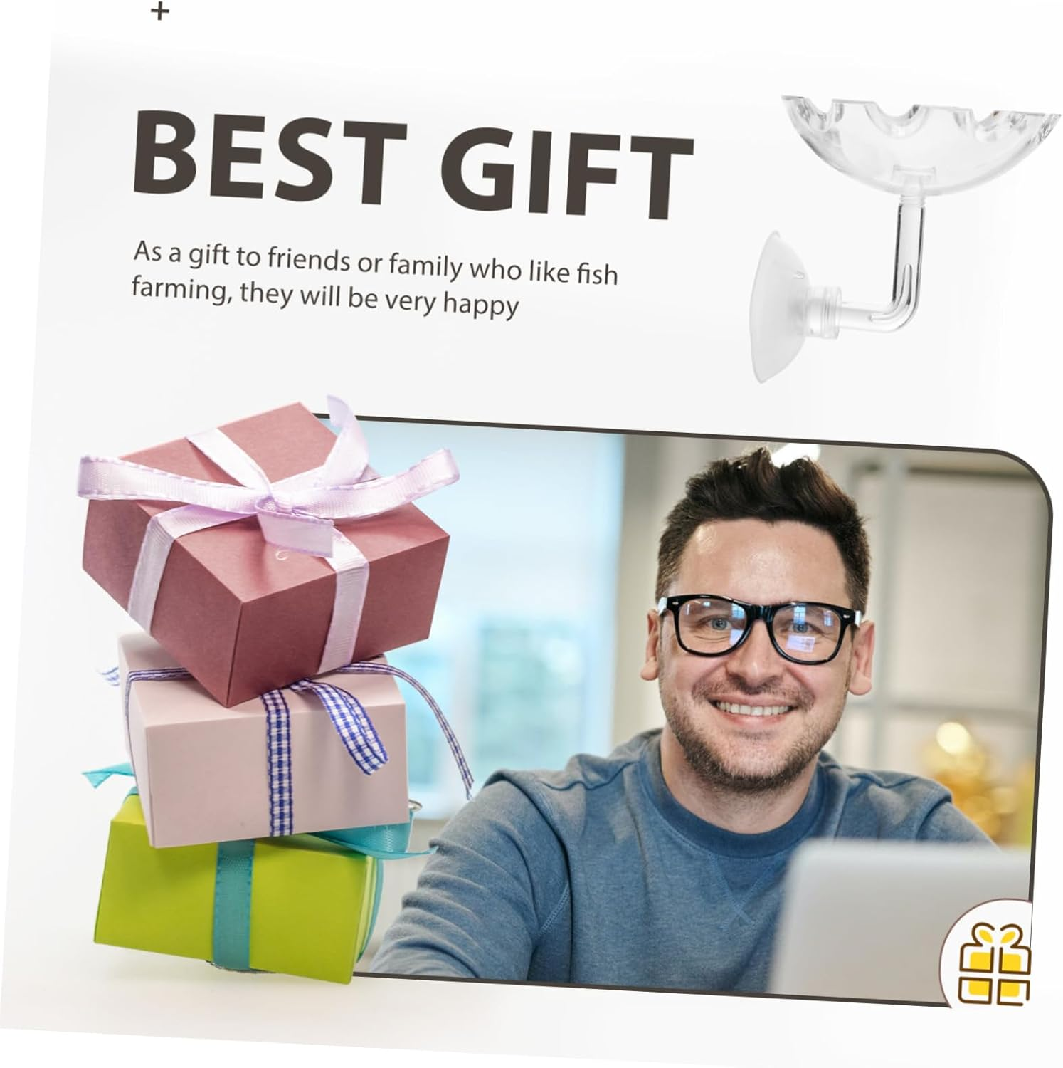 EXAOMBLE Reptiles Shrimp Feeders with Suction Cups 2Pcs Aquarium Shrimp Feeding Trays Home for Fish Tank and Pet Reptiles image number 3