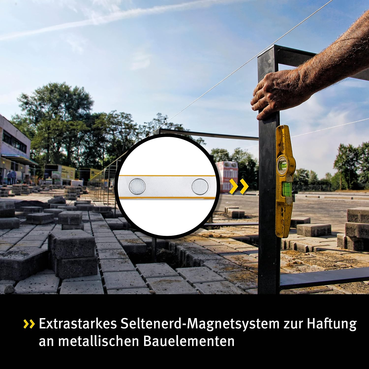 Stabila Type81Srem 25Cm/10-Inch Rare Earth Magnetic Spirit Level with Holster