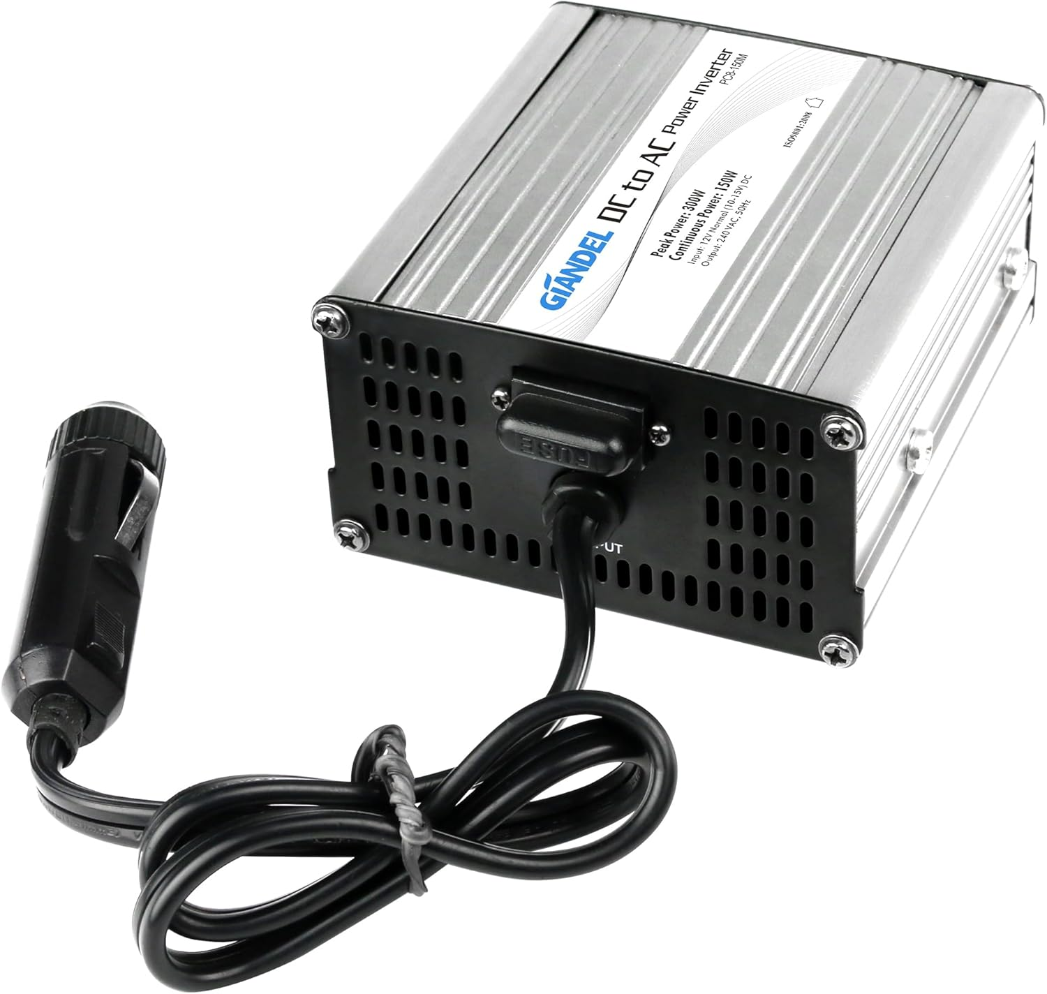 150W Power Inverter Modified Sine Wave DC 12V-AC 240V Converter Adapter with 1A USB Port Giandel image number 1