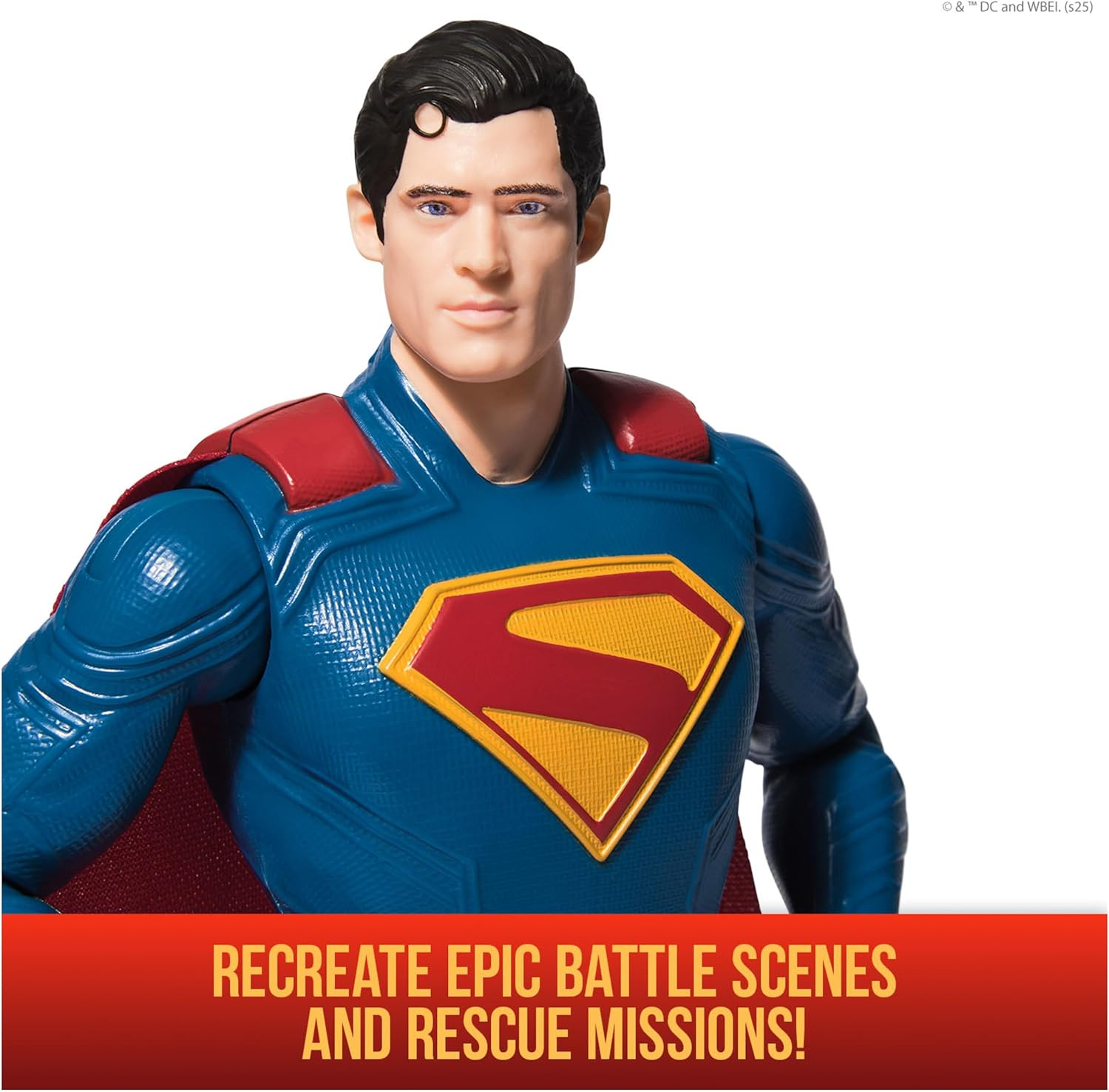 DC Comics, Superman 12-Inch Superhero Action Figure, Kids Toys for Boys and Girls Pretend Play, for Ages 4 and Up