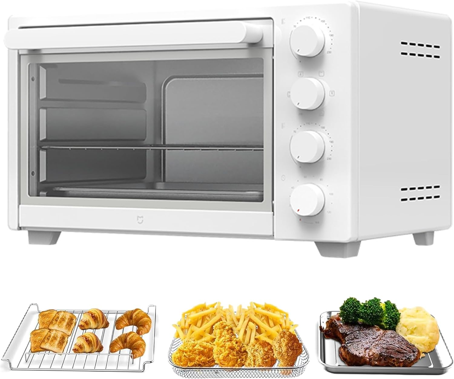 XIAO MI MIJIA Toaster Oven 32L, Electric Toaster Oven Countertop Convection, 1600W, 70-230℃ Temp Controls, 120 Minutes Timer, for Pizza, Toast, Bake, Broil image number 5