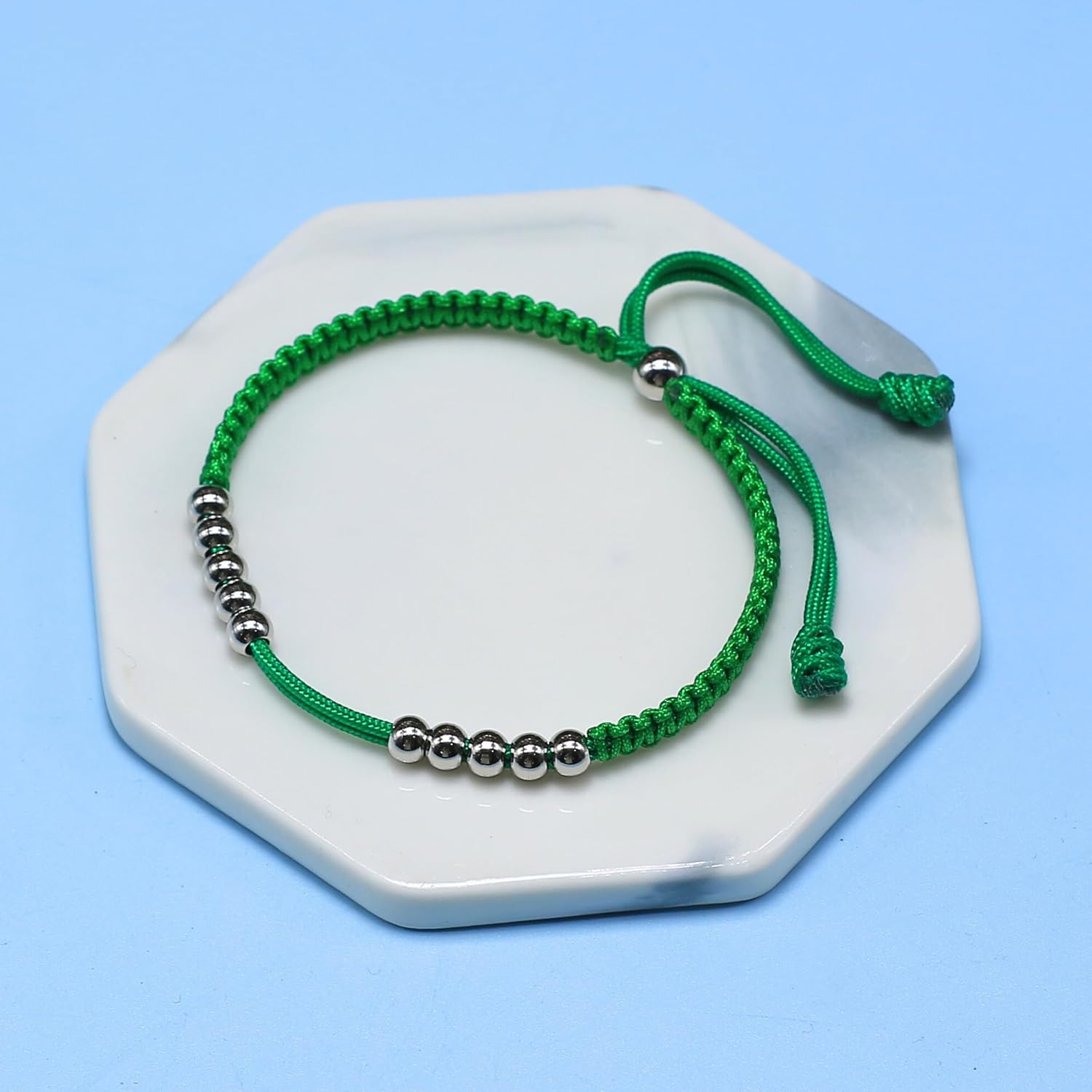 LAMIBEE Golf Stainless Steel 10 Beads Score Counter Bracelet, Golf Stroke Count Bracelet, Resizable and Easy to Adjust Golf round Scoring Tracker, Durable and Stylish Golf Accessory image number 5