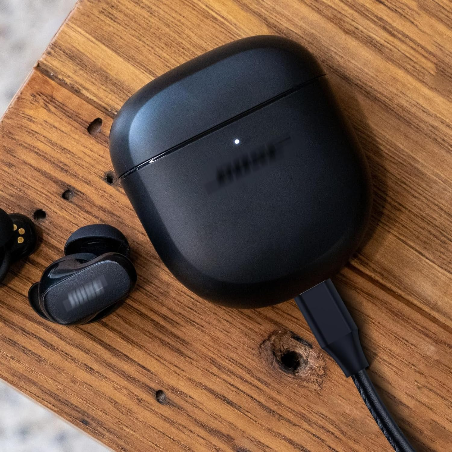 Geekria USB Earbuds Short Charger Cable Compatible with Bose Ultra Open, Earbudsii, Sleepbuds II, USB-C Replacement Vegan Leather Power Charging Cord (1Ft / 30Cm 2Pack) image number 2