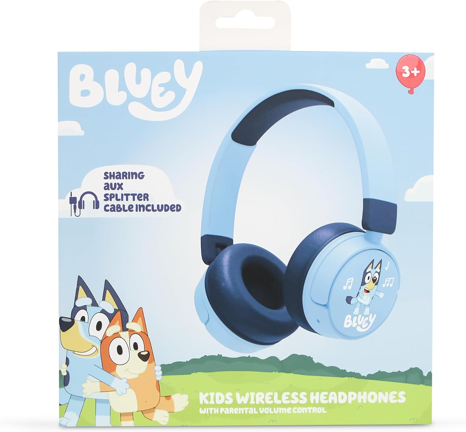 OTL Technologies BL1076 Bluey Wireless Kids Headphones - Blue image number 3