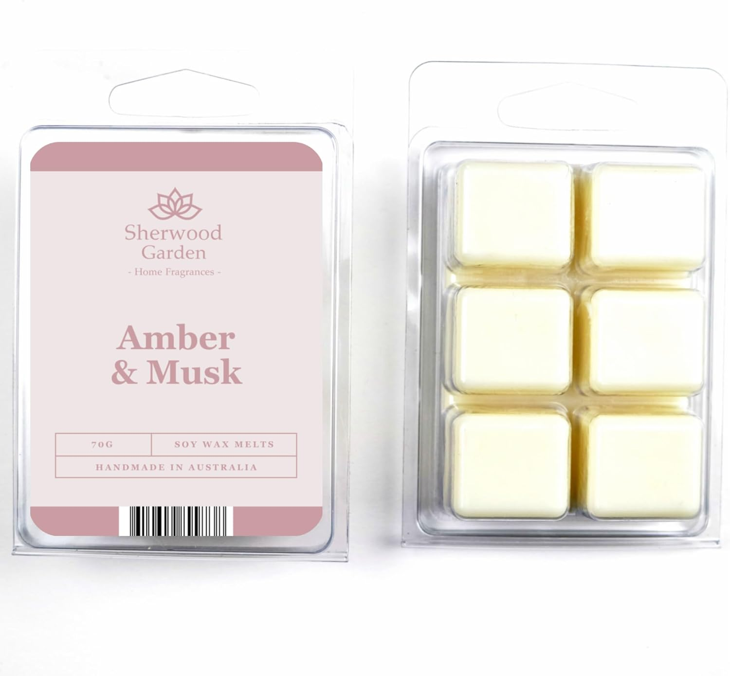 Amber and Musk Soy Wax Melts 70 G image number 1