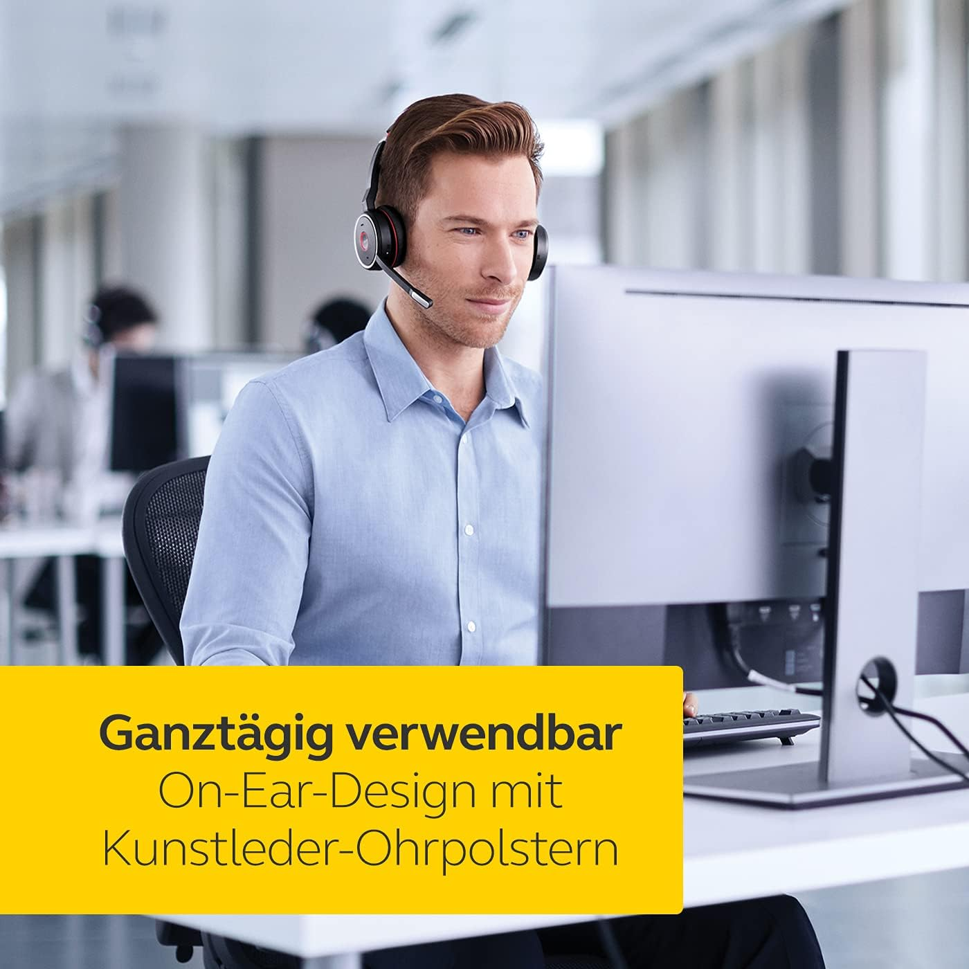 Jabra Evolve 75 UC Wireless Stereo Headset with Stand image number 4