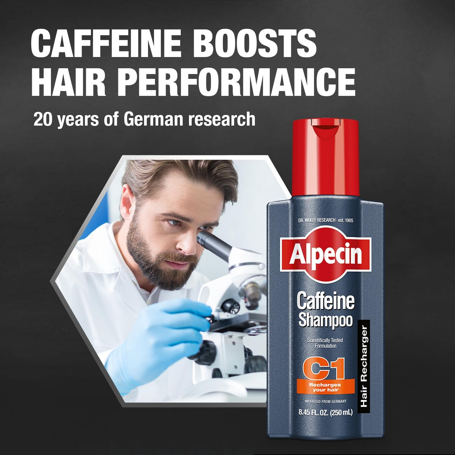 Alpecin C1 Caffeine Shampoo 1X250 | Hair Energizer Supports Natural Hair Growth | Shampoo for Stronger and Thicker Hair image number 2