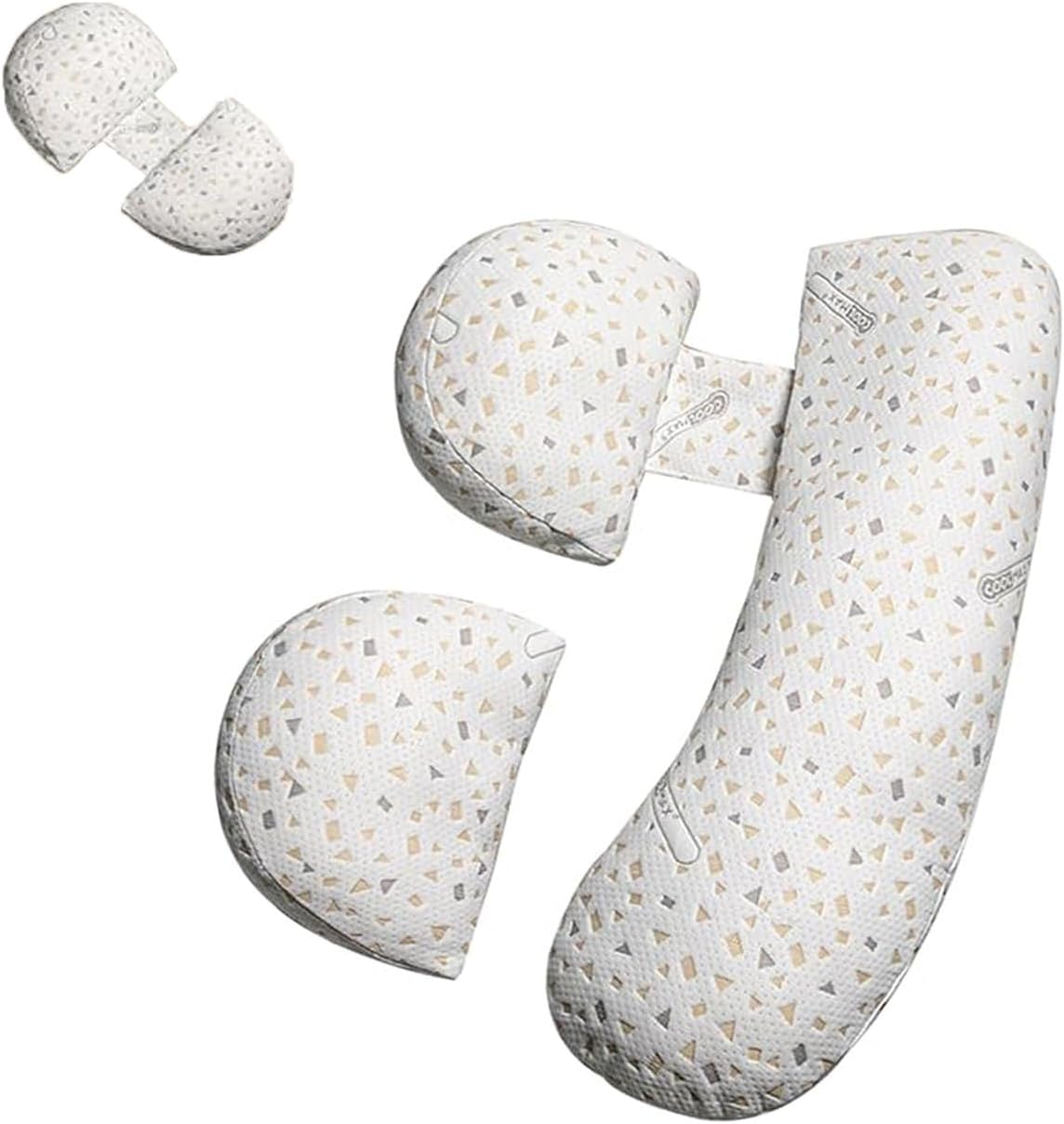 Pregnancy Pillows for Sleeping, Maternity Pillow for Pregnant Women, Soft Pregnancy Body Pillow Support with Detachable and Adjustable Pillow Cover for Belly, HIPS, Back, Legs image number 3