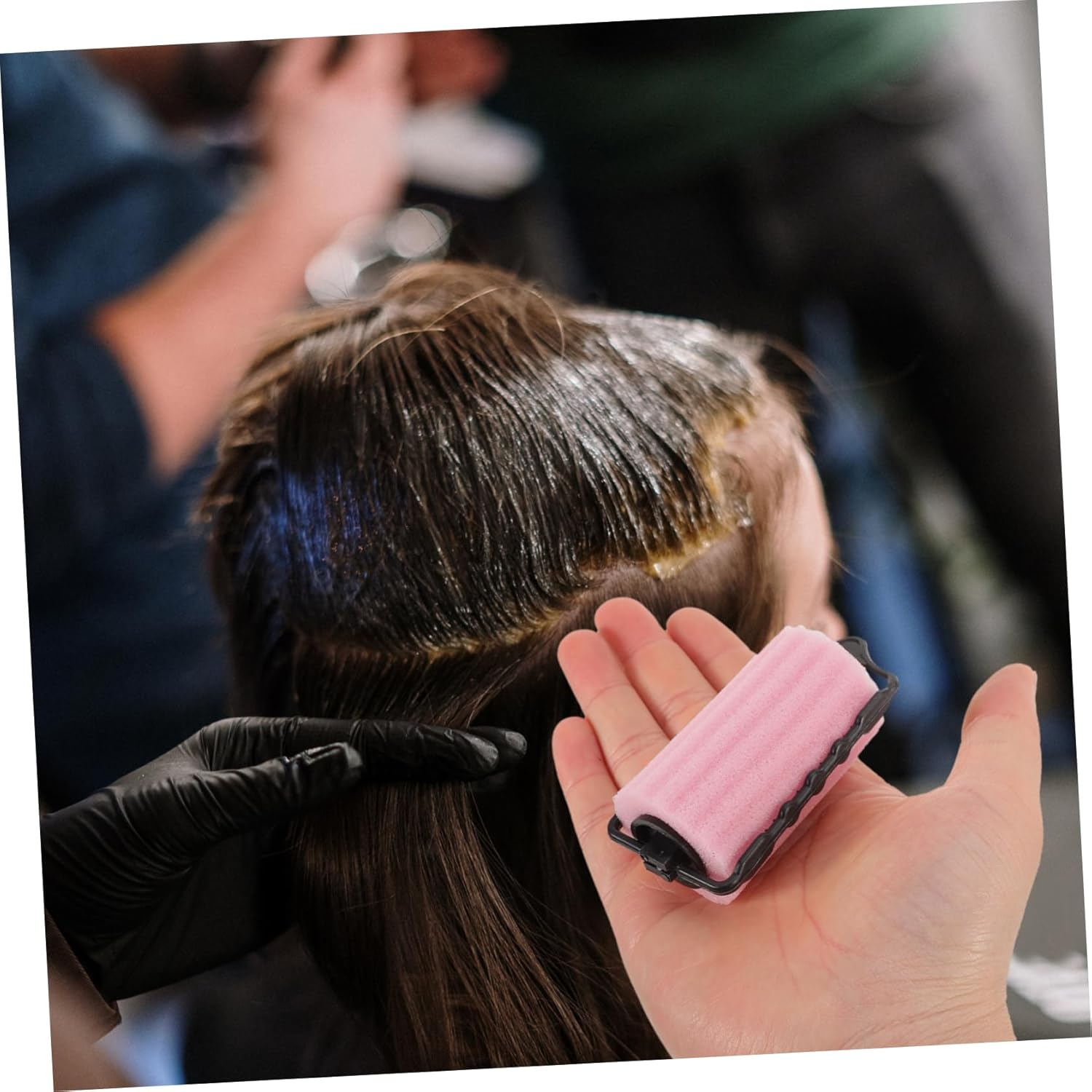 EPIGEIST 8Pcs Self Holding Sponge Hair Rollers Soft Sleeping Hair Curlers for Curling Styling and Volume Small Comfortable Non Damaging for Home and Salon Use image number 1