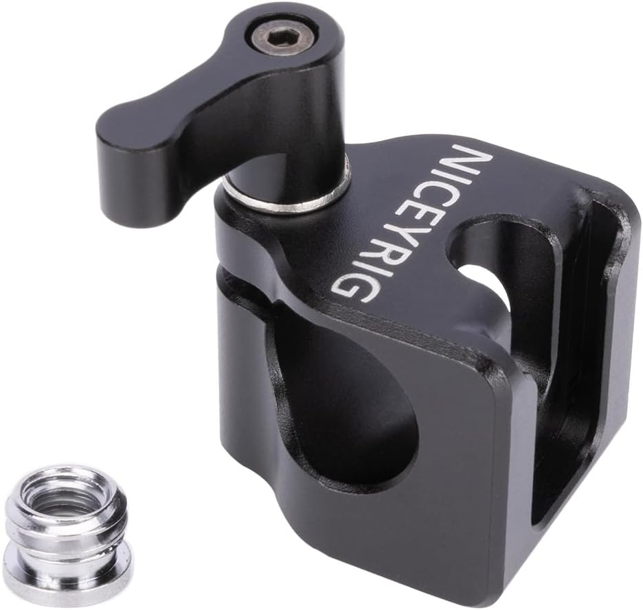 Niceyrig Single 15Mm Rail Block with Cold Shoe Mount & Arri Locating Holes image number 4
