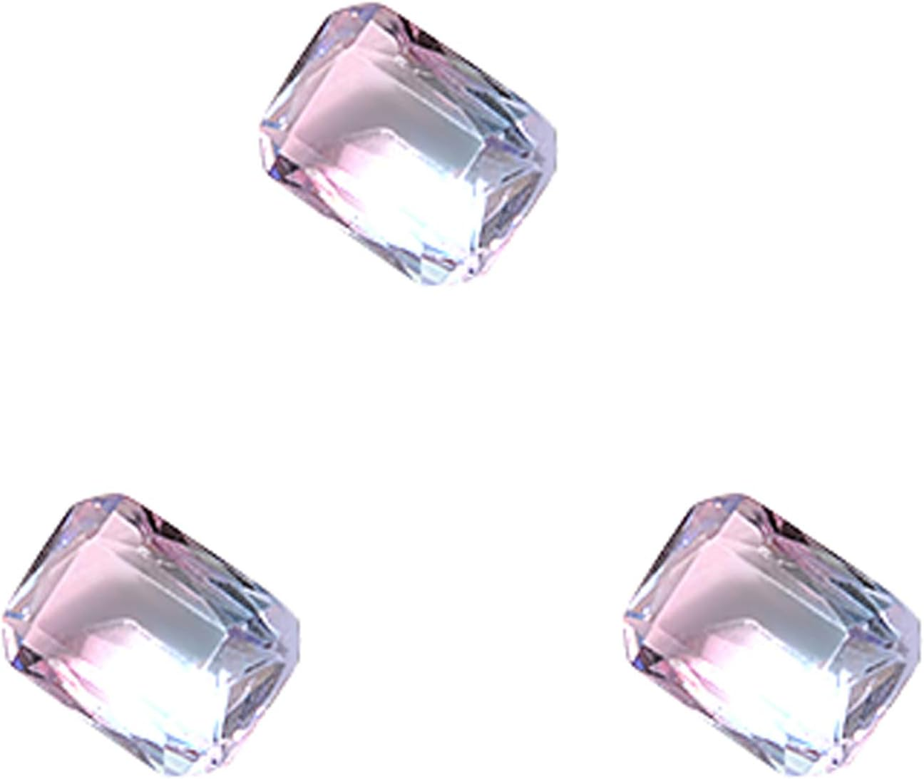 3 Grains Nail Art Rhinestones Nail Gemstone Rhinestone Decorative Nail Tourmaline Diamond Transparent Pink image number 1