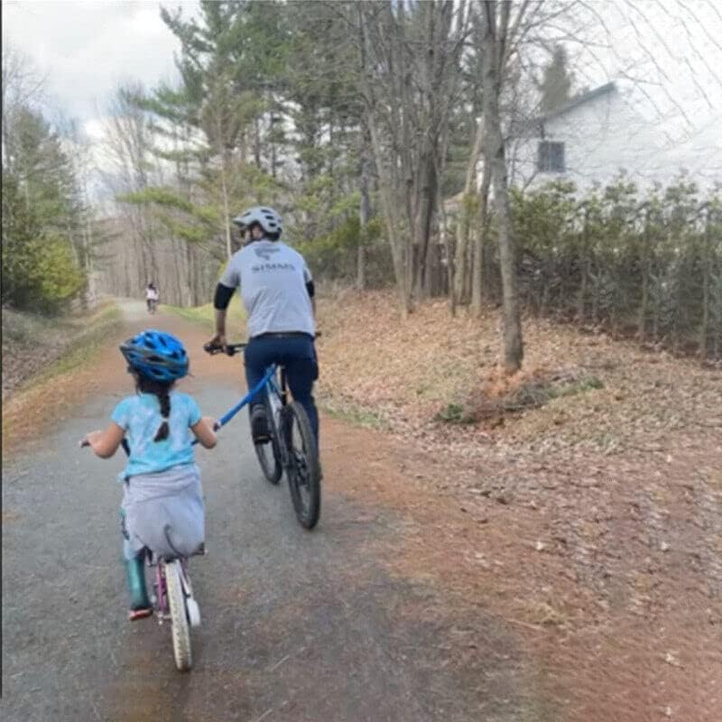 Kids MTB Tow Rope, Child Bike Stretch Bungee Cord, Compatible with All Mountain Bikes Family Rides Shock Absorbing, Maximum Load 200Kg/441Lbs image number 3