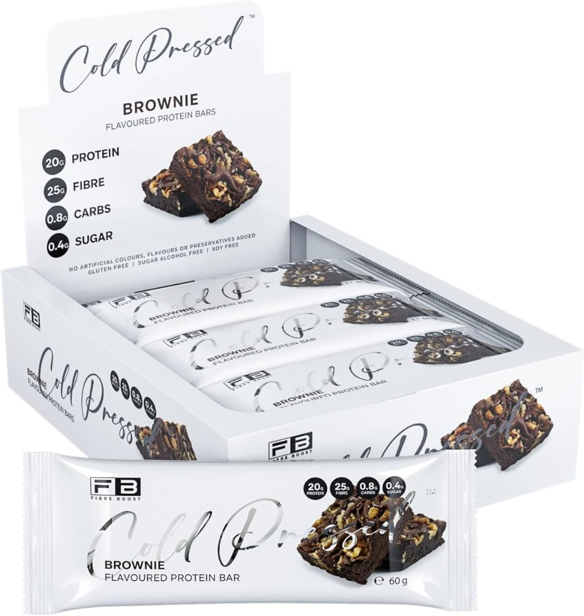Fibre Boost Cold Pressed Brownie Flavoured Protein Bar