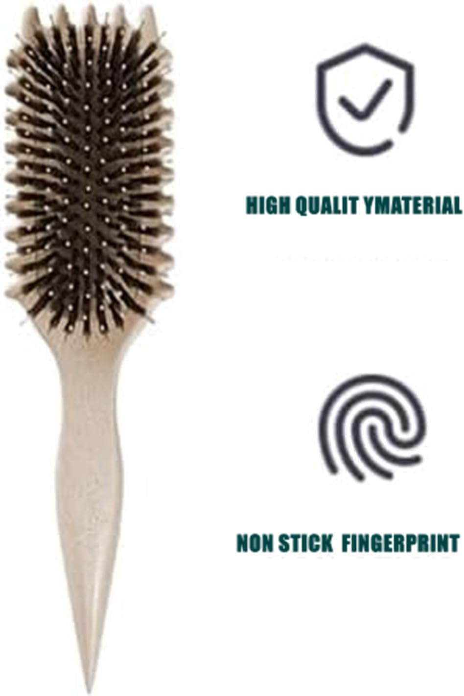 Curl Define Styling Brush, Curling Brush for Men and Women or Hair Salon Com Bing Tool (White) image number 4