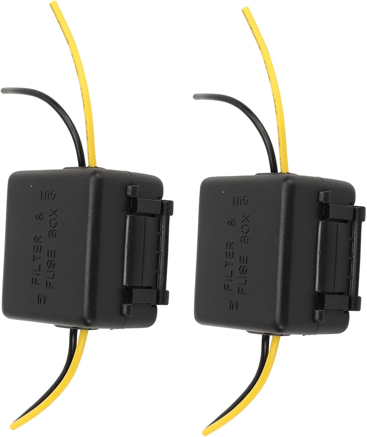 Zerodis 2Pcs Car Power Filter, 12V Car Stereo Audio Filter Noise Isolation Reducer Interference Proof Noises Reduction Reliable Stereo Power Supply Filter for Equalizers Amplifiers