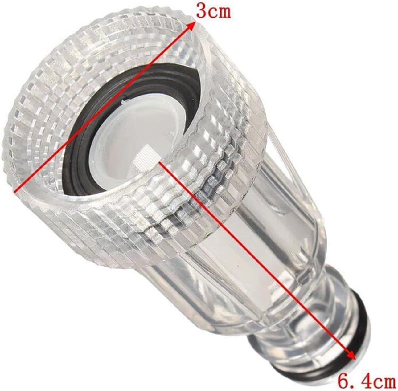5Pcs Plastic Pressure Washer Inlet Filter Water Filter, 3/4" Pressure Washer Hose Replacement Adapter Tool for Garden Connectors image number 1