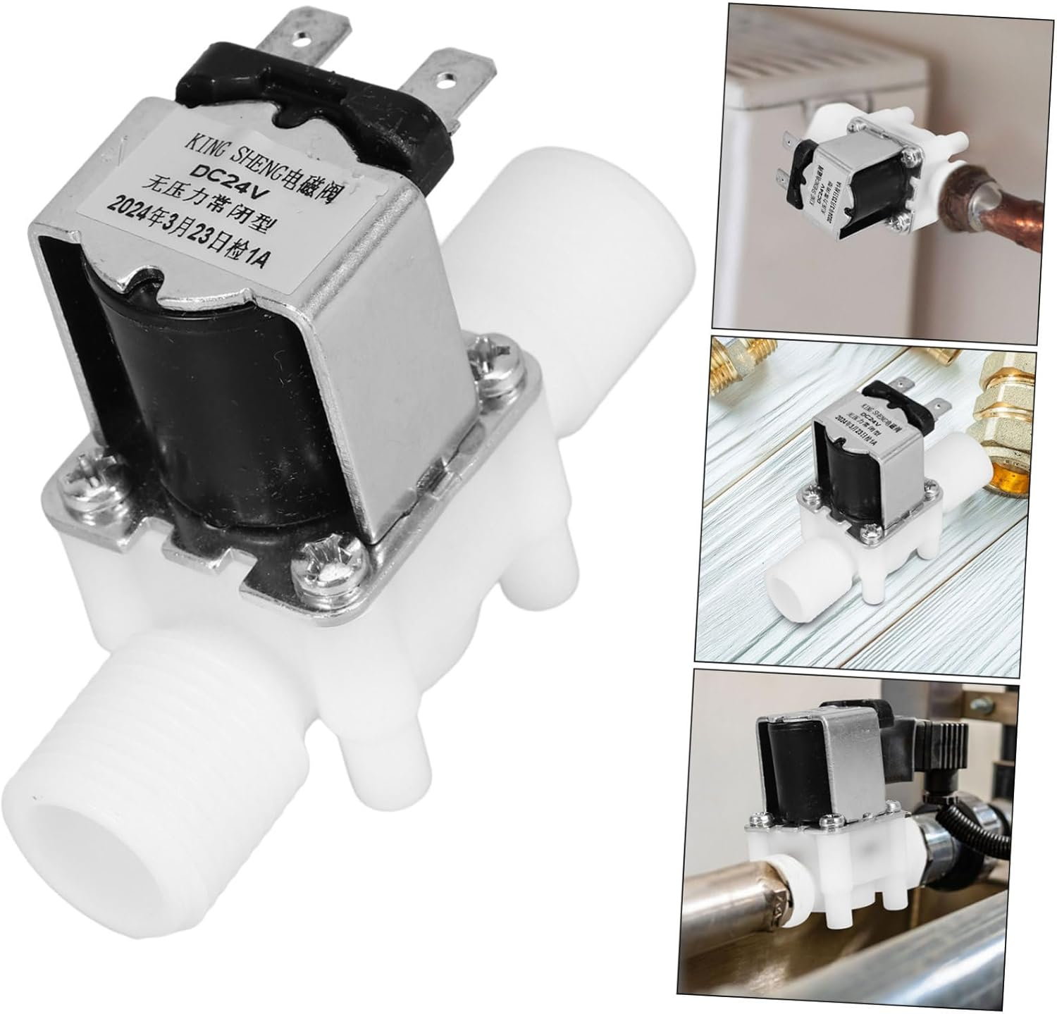 SOLUSTRE 4Pcs Electric Water Solenoid Valve for Sprinkler System Solenoid Valve for Lawn Garden Water Control for Drip Irrigation and Gardening Tools