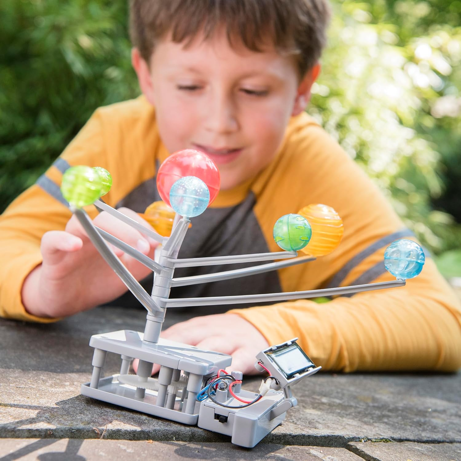 4M Green Science Solar System Toy, Build a Solar System Model, Rotating Planetarium, Solar Hybrid Power, Learn Key Physics Principles image number 2