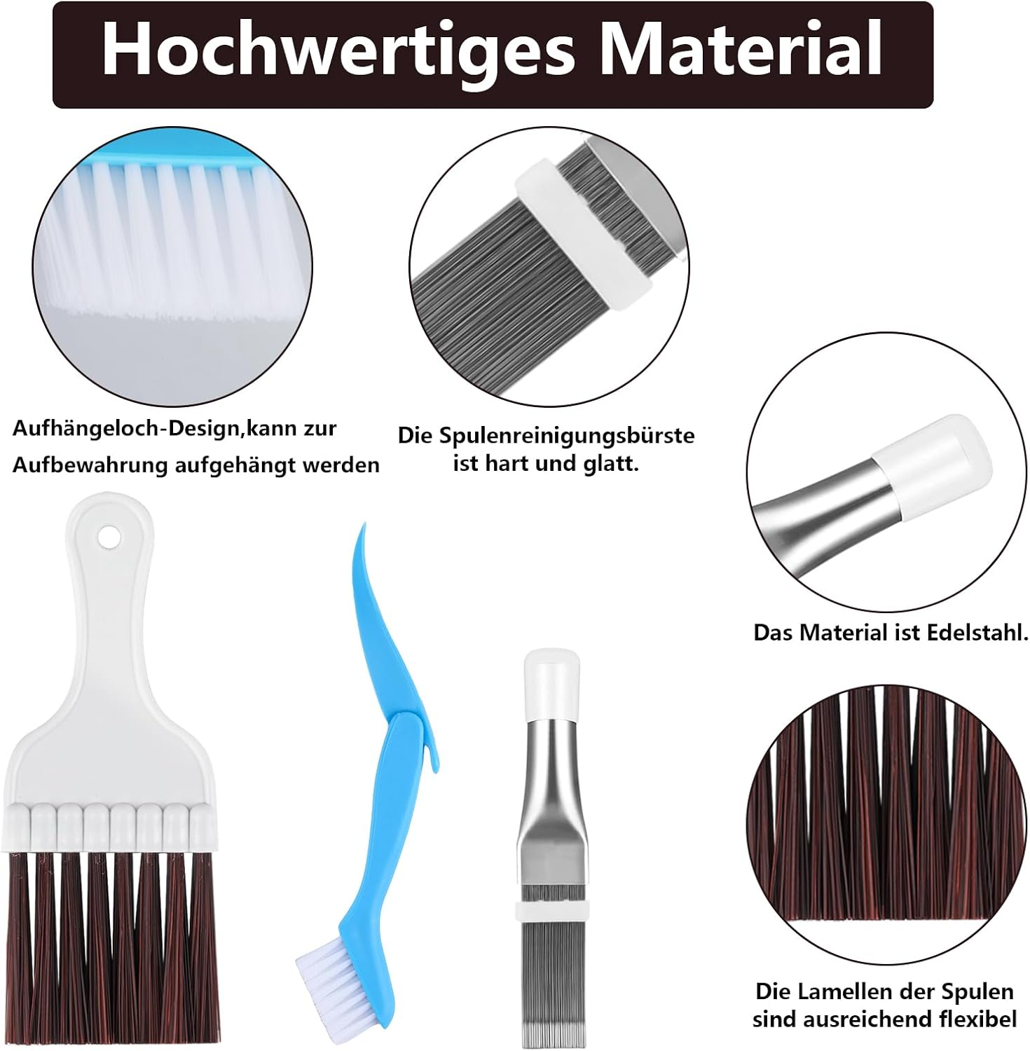 Pack of 4 Lamellar Comb Dryer, Condenser Comb Dryer, Condenser Cleaning Comb, Air Conditioning Slat Condes Cleaner Combs Heat Exchanger Cleaning Set for Heat Pump Dryer Cleaner Tool image number 3