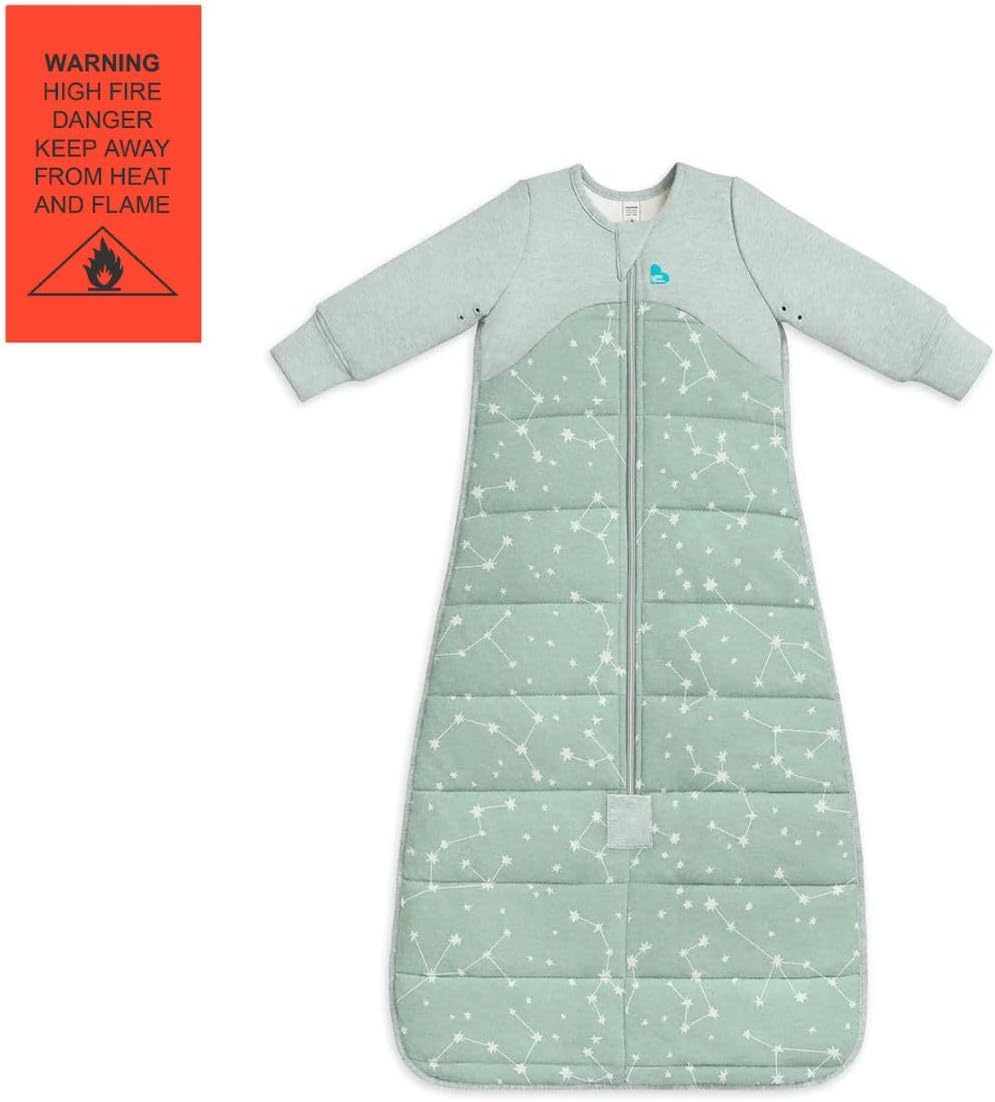 Love to Dream Sleep Bag Quilted Stretch Cotton, 2.5T Stage 3, Ideal for 18-36 Months, Comfortable Baby Sleepwear, Stellar Olive image number 4