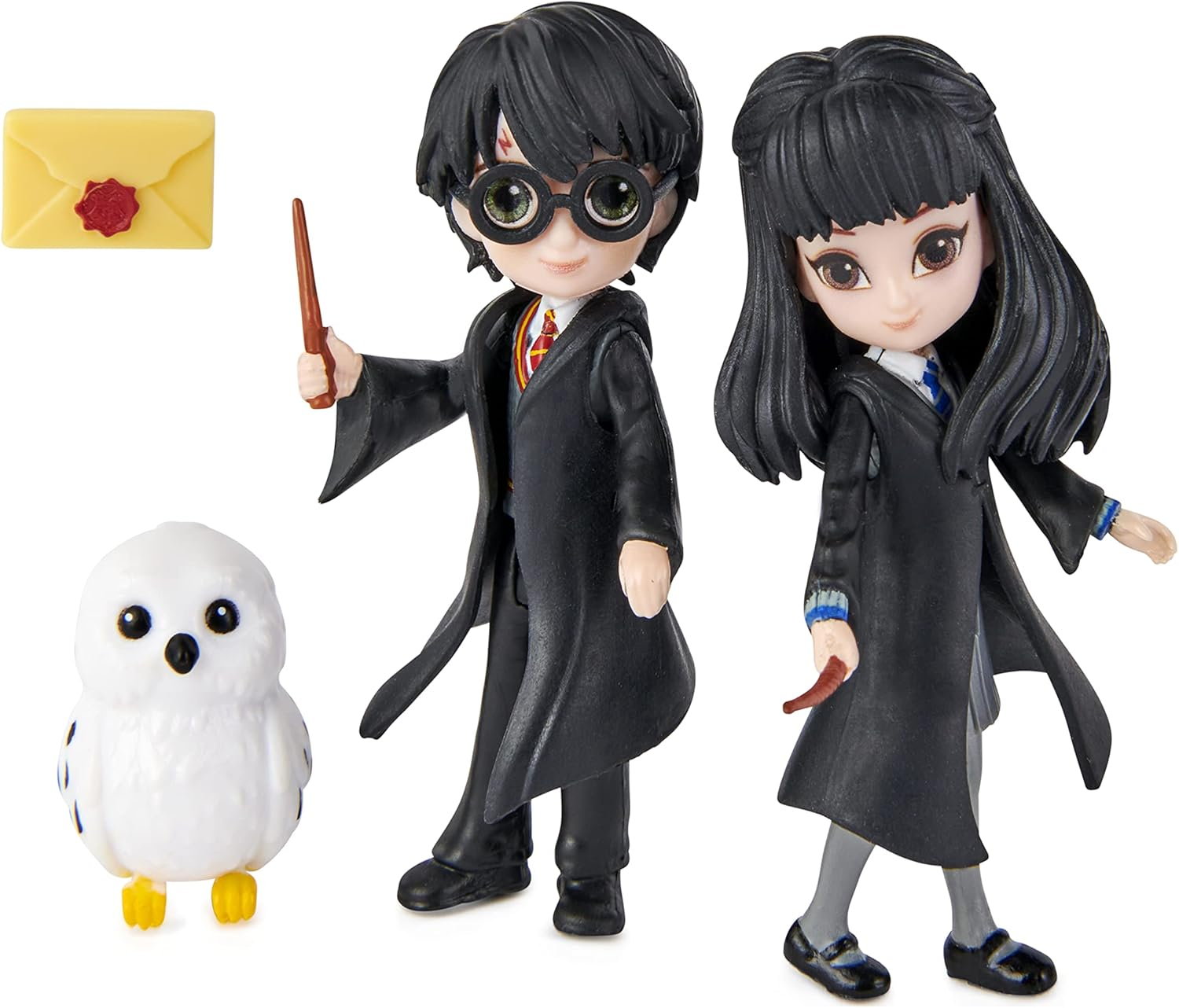 Wizarding World, Magical Minis Harry Potter and Cho Chang Friendship Set with Collectible Toy Figures and Creature, Kids&rsquo; Toys for Ages 5 and Up
