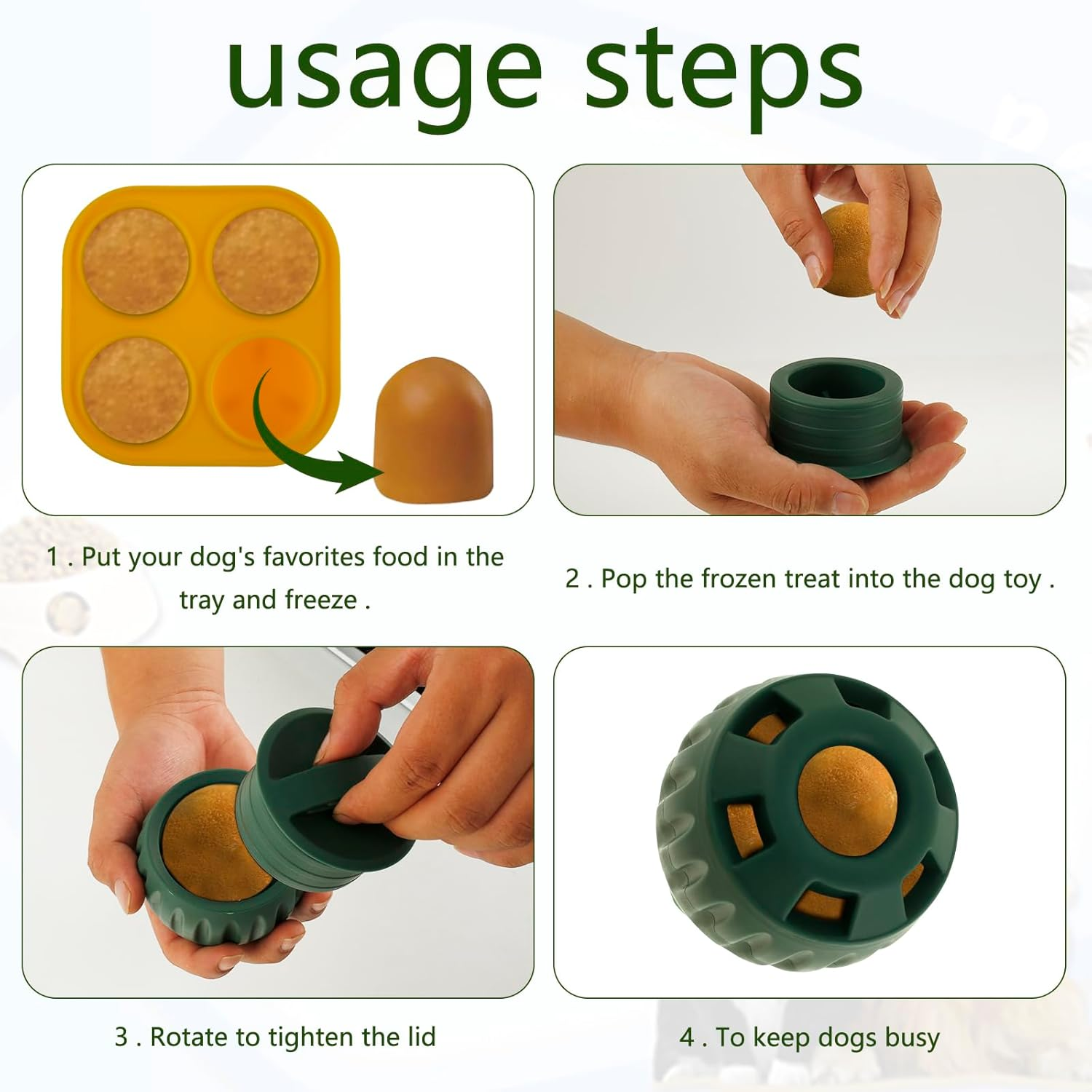 Pupsicle Dog Toy, Fillable Treat Toy, Long-Lasting Dog Toy to Keep Your Pup Distracted, Easy to Clean Interactive Dog Toys, Treat Dispensing Dog Toy, Reusable Dog Chew Toy for Pet image number 6