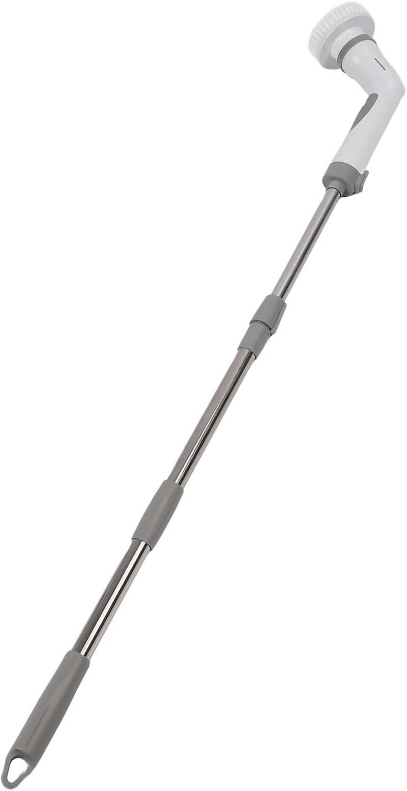 Electric Cleaning Brush, Electric Spin Scrubber with 3 Drill Brush Heads, 2 Adjustable Speeds, Shower Cleaning Brush with Adjustable Handle for Bathroom Tile Floor image number 6