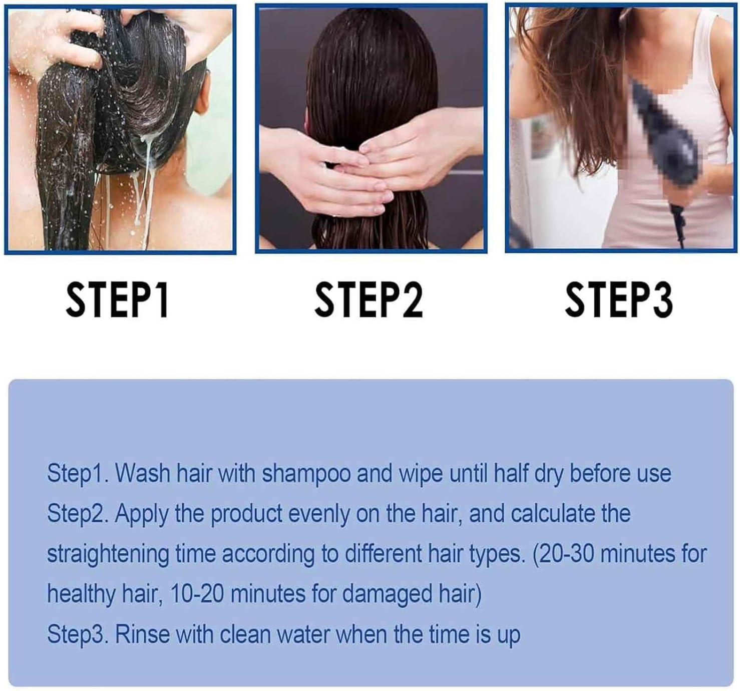 Protein Correction Hair Straightening Cream,Silk & Gloss Protein Correction Hair Cream,Nourishing Fast Smoothing Hair Straightener Creams,Straighten and Care 2-In-1 (2Pcs-A, SIZE-1010) image number 3