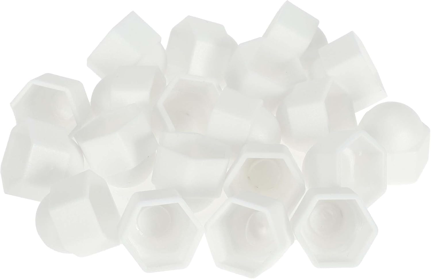 INFINAUTO Wheel Nut Bolt Outer 19 Mm Rims Tyre Nut Screws Dust Cap Cover Nut Protection Plastic White Pack of 1 image number 6