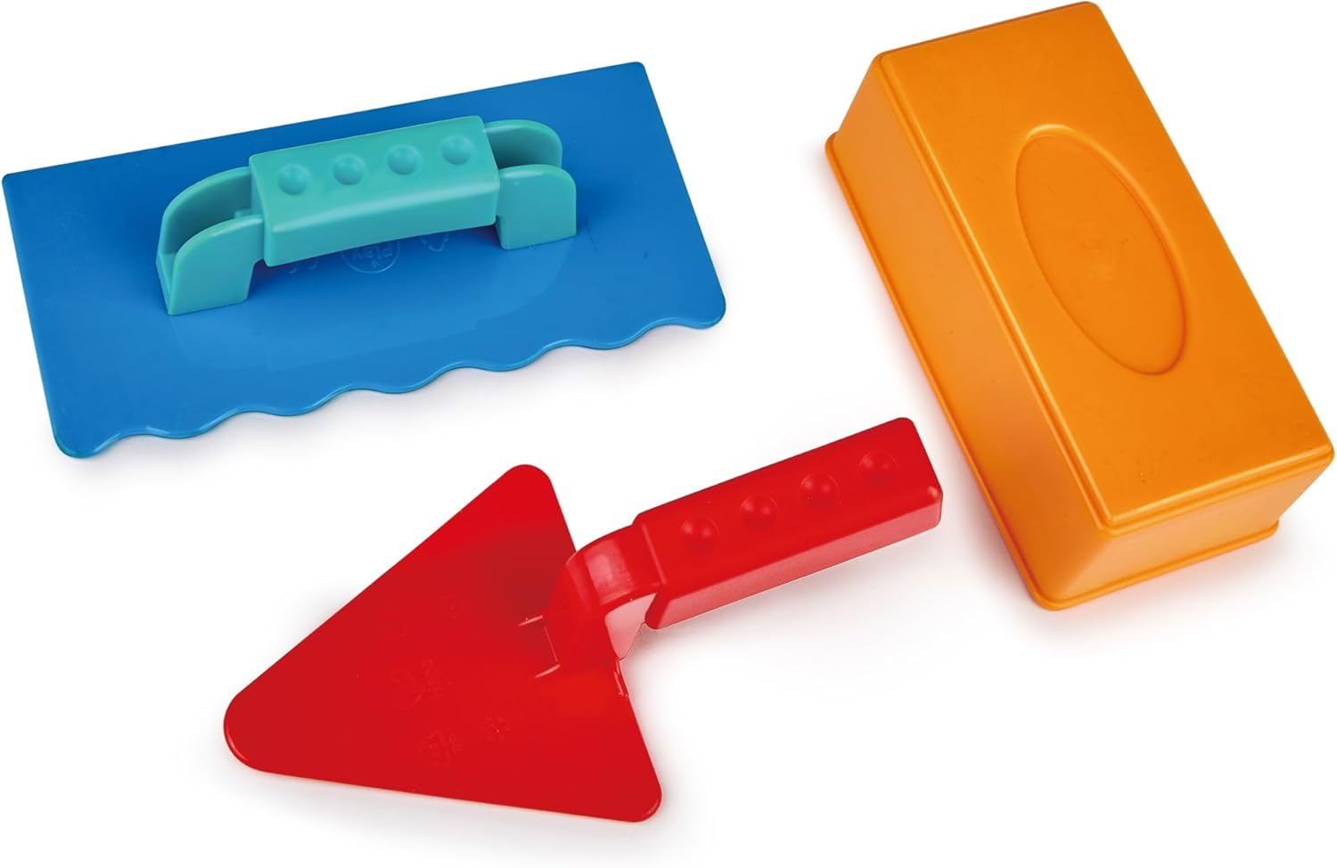 Hape Master Builder Sand Castle Kit - Beach Toys Set with Brick Molds and Tools - Kids Outdoor Sand Box Play Set with Construction Tools image number 1