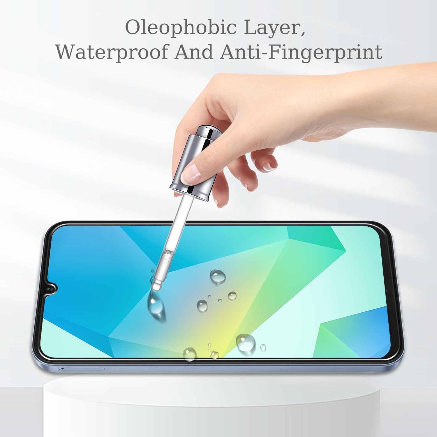 Pokolan 3 Pack Screen Protector for Samsung Galaxy A16 5G / 4G Tempered Glass, 9H Hardness, Case Friendly, anti Scratch, No Bubbles, Easy to Install image number 5