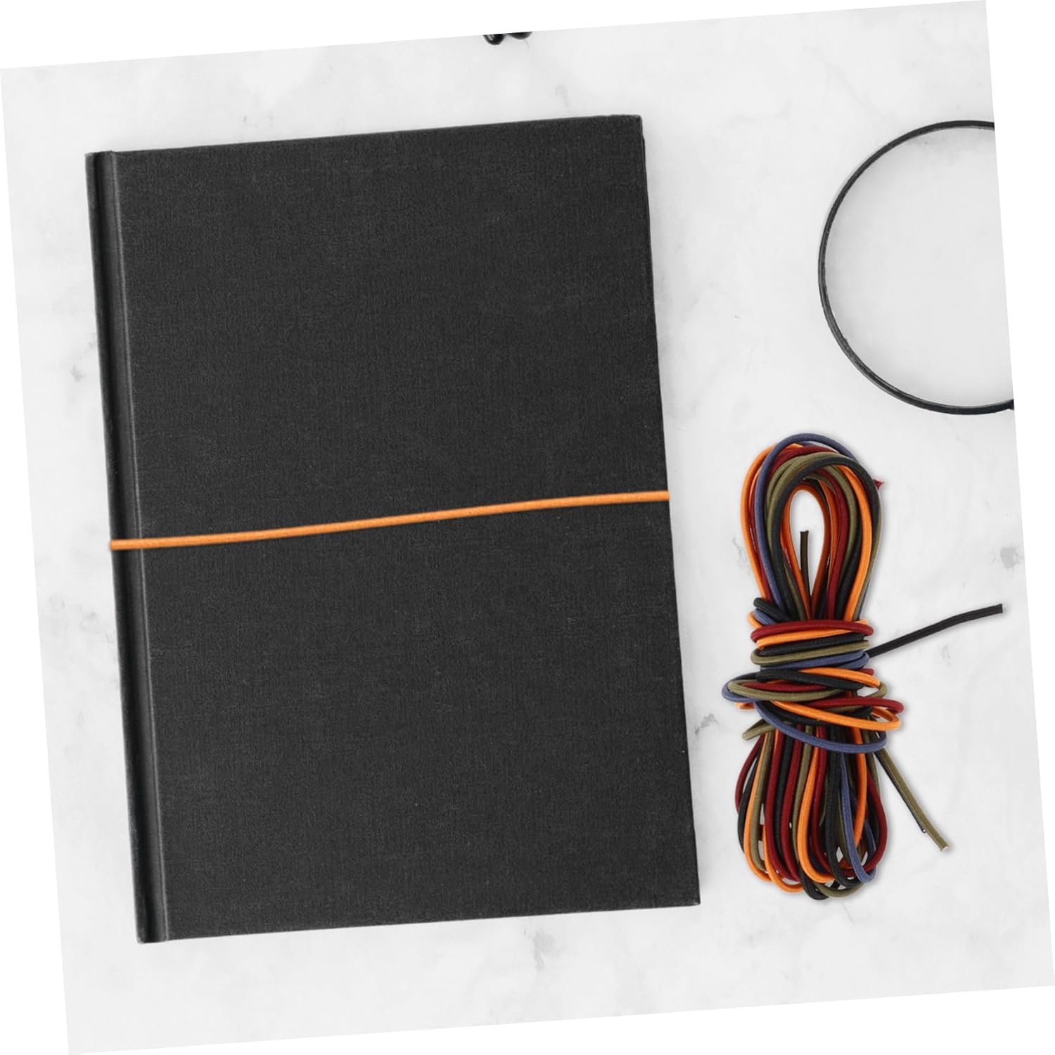 NUOBESTY 5Pcs Journal Elastic Band for Travel Notebook Elastic Strap for Scrapbook Journal Elastic Band Accessory